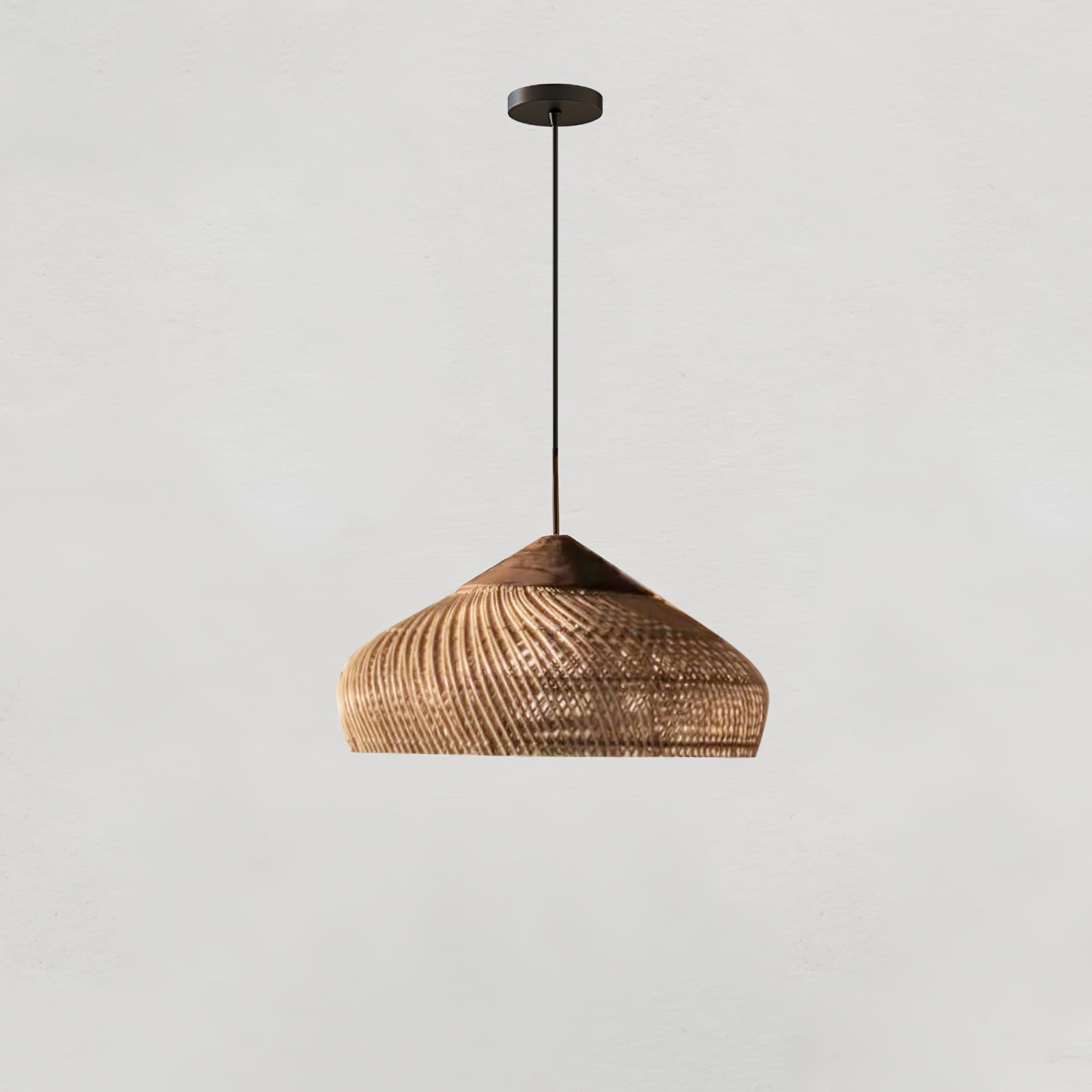 Yara Handwoven Rattan Pendant Light for Kitchen Island and Dining Room