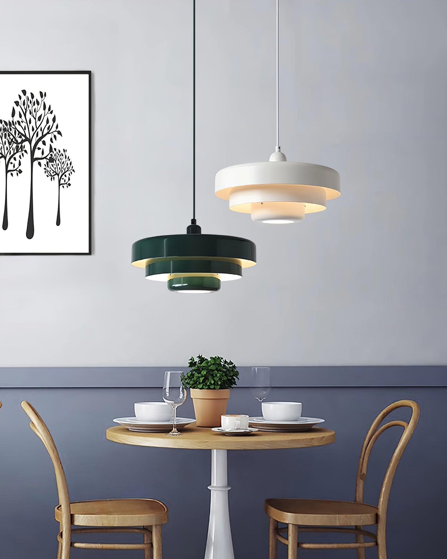 Cakora Bauhaus Metal Pendant Light for Kitchen & Dining Room