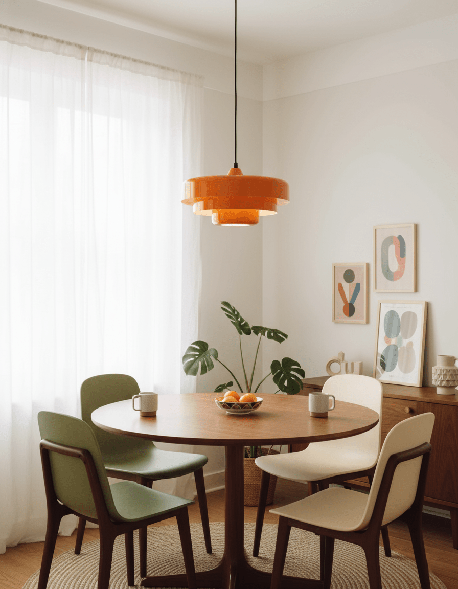 Cakora Bauhaus Metal Pendant Light for Kitchen & Dining Room