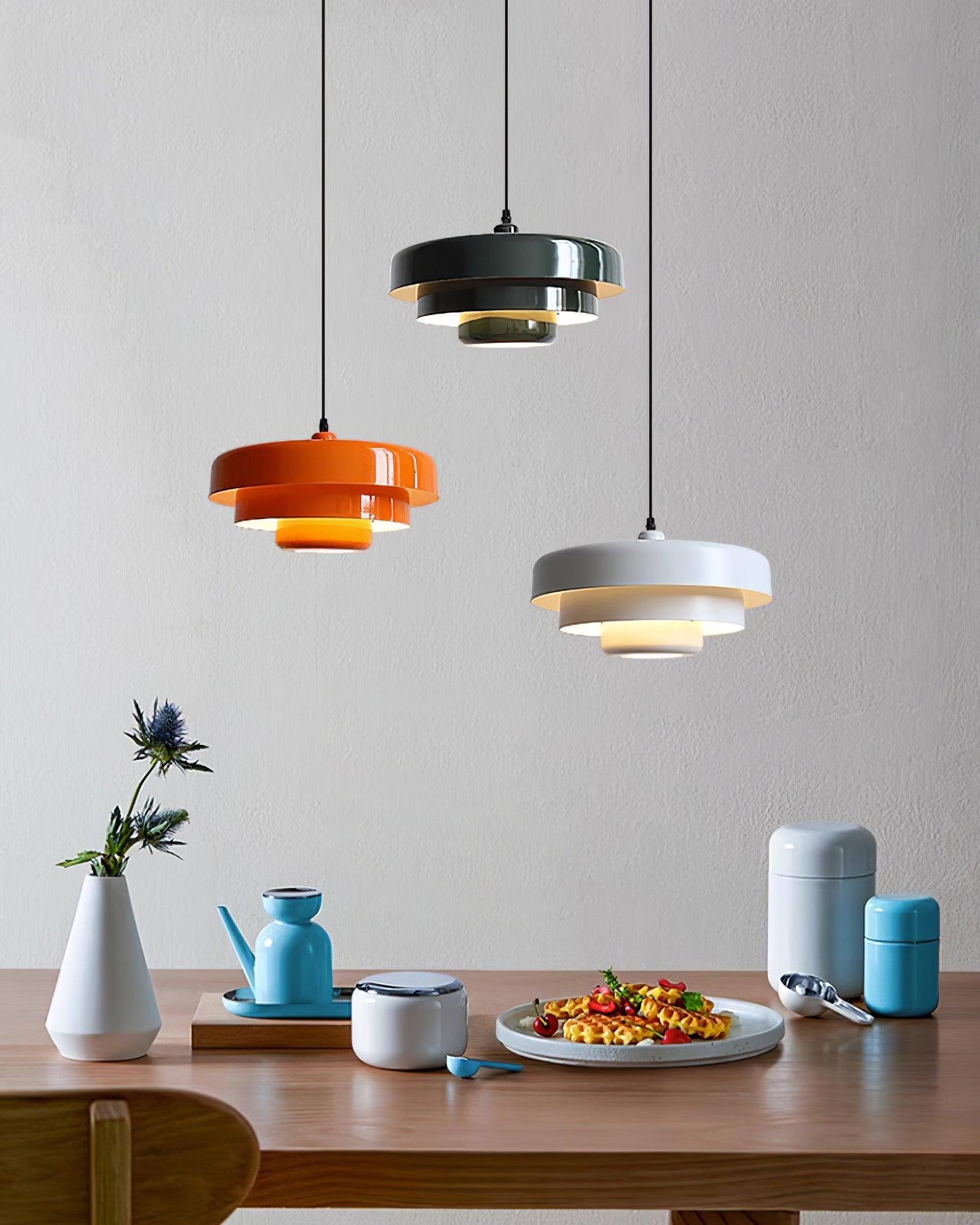 Cakora Bauhaus Metal Pendant Light for Kitchen & Dining Room