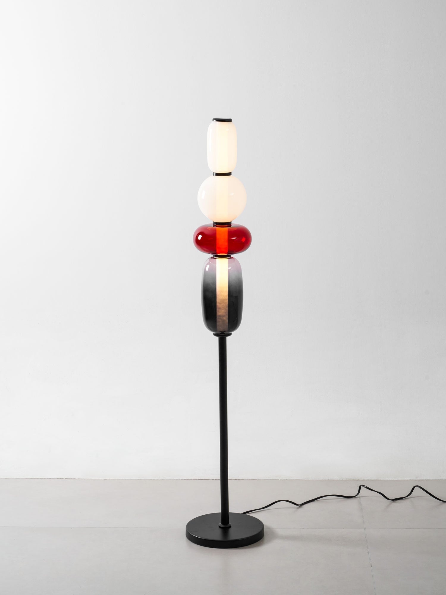 Prisma Hand-Blown Glass Floor Lamp for Living Room & Bedroom