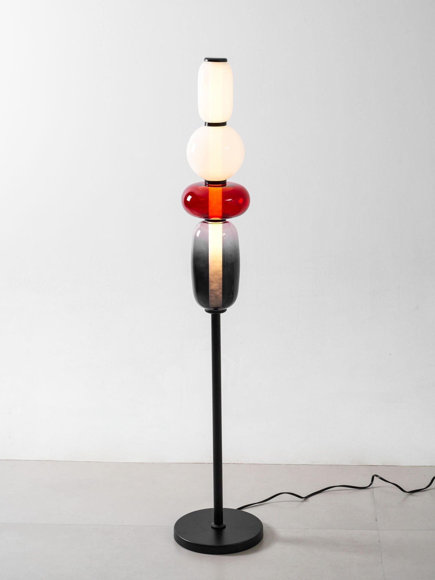 Prisma Hand-Blown Glass Floor Lamp for Living Room & Bedroom