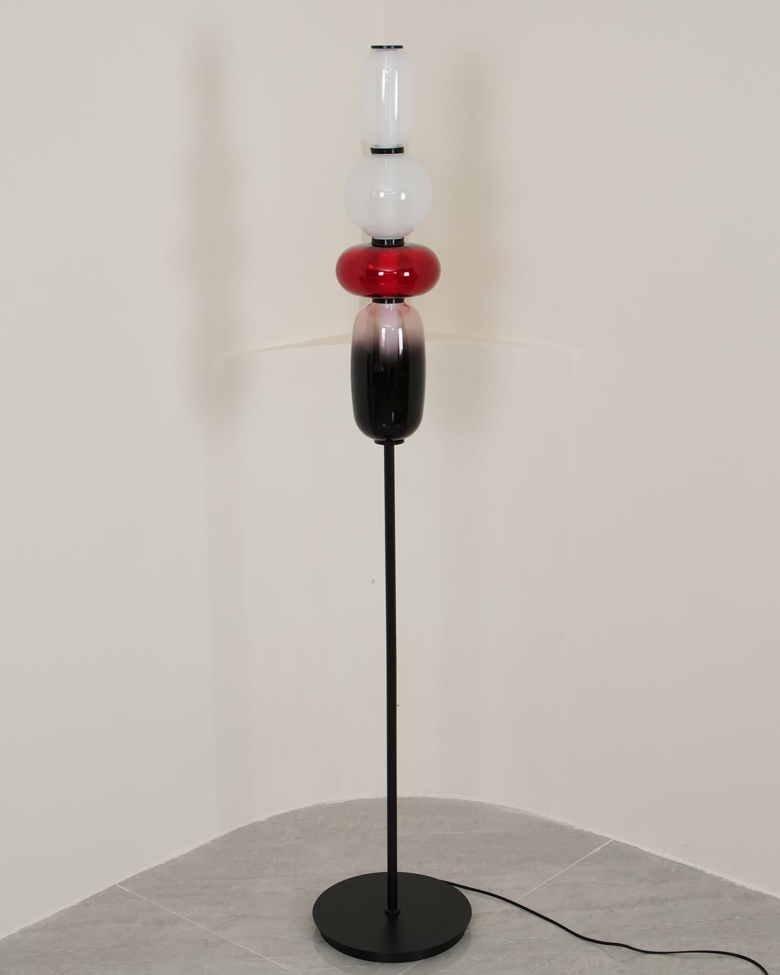 Prisma Hand-Blown Glass Floor Lamp for Living Room & Bedroom