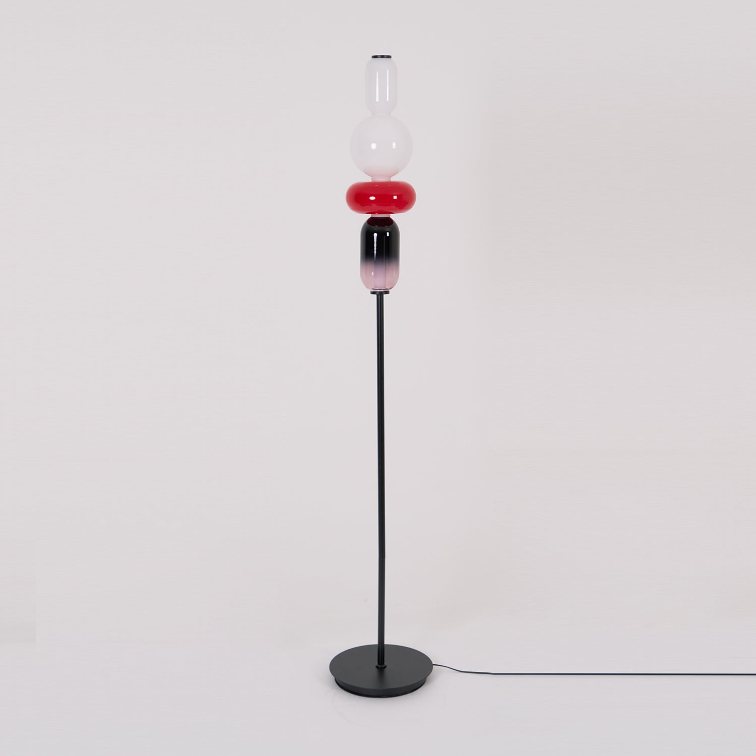 Prisma Hand-Blown Glass Floor Lamp for Living Room & Bedroom