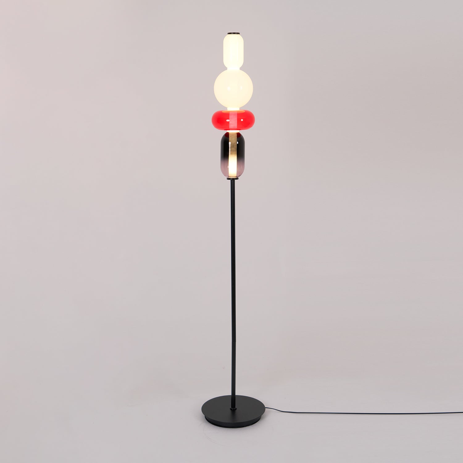 Prisma Hand-Blown Glass Floor Lamp for Living Room & Bedroom