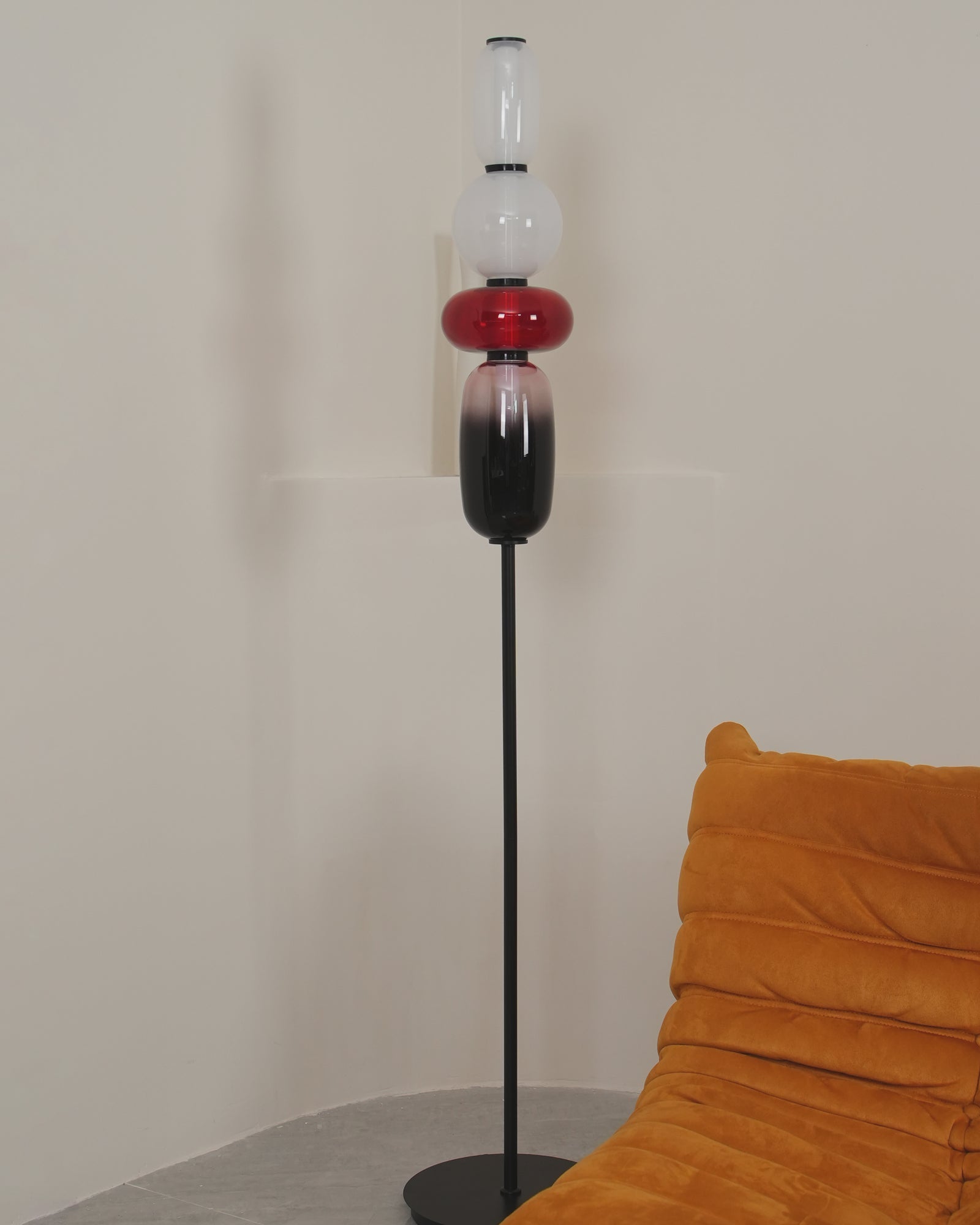 Prisma Hand-Blown Glass Floor Lamp for Living Room & Bedroom