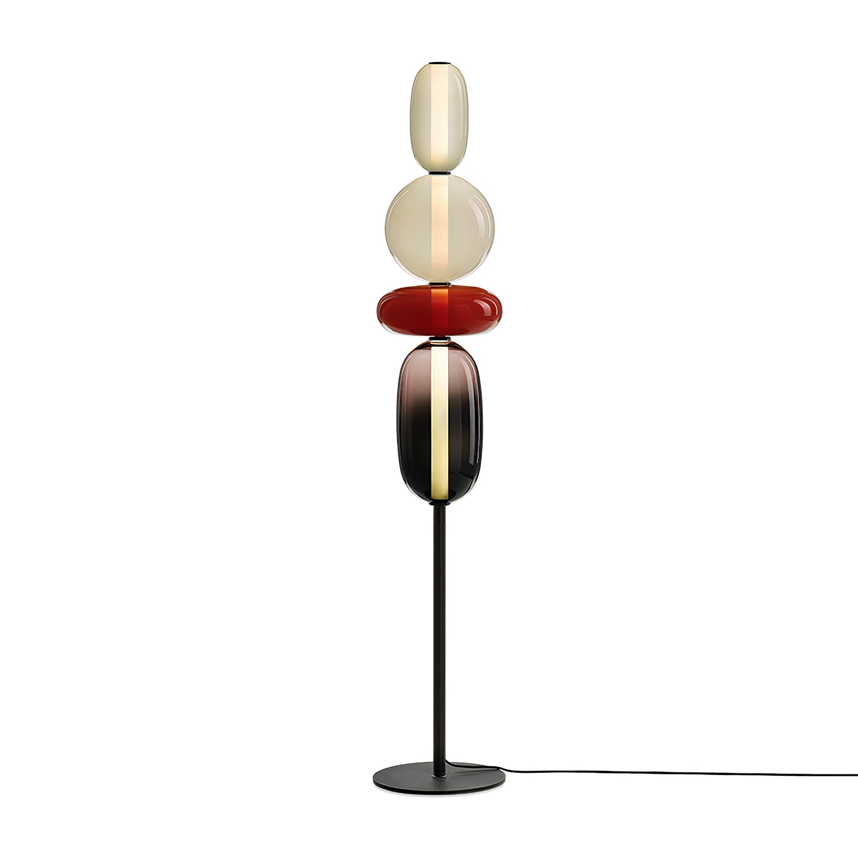 Prisma Hand-Blown Glass Floor Lamp for Living Room & Bedroom