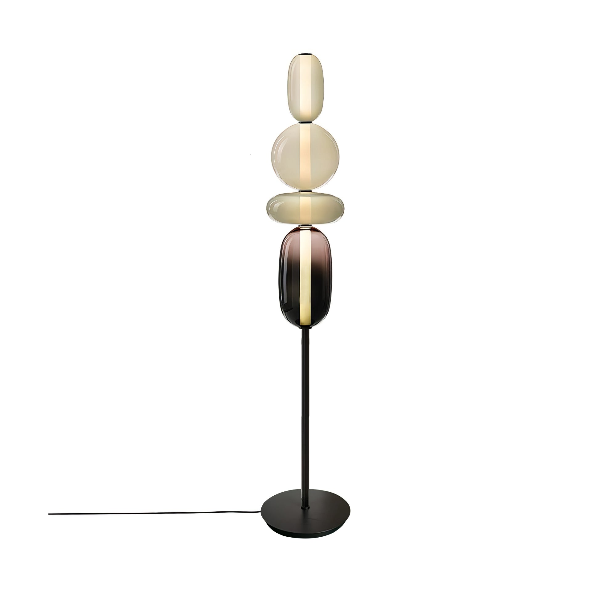 Prisma Hand-Blown Glass Floor Lamp for Living Room & Bedroom