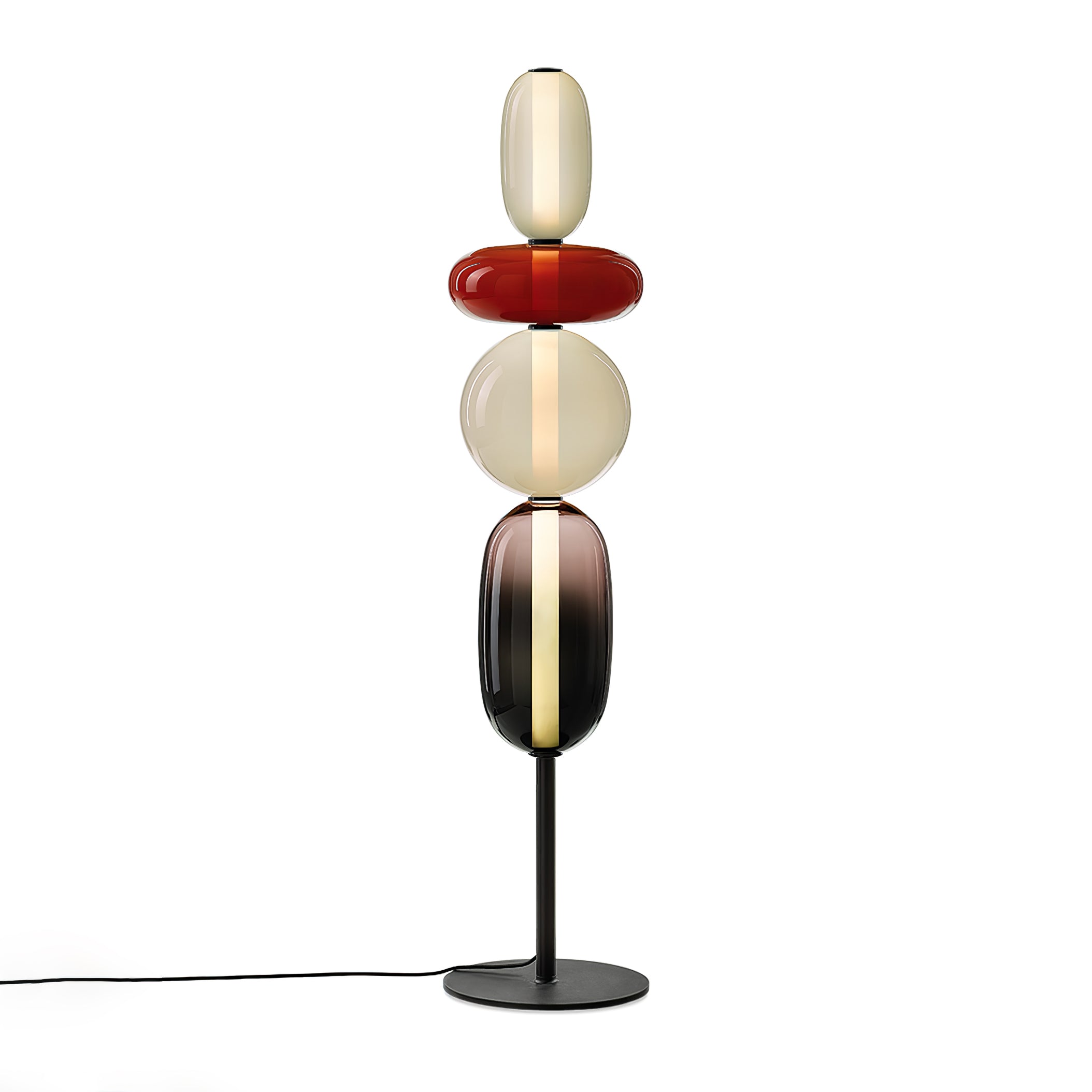 Prisma Hand-Blown Glass Floor Lamp for Living Room & Bedroom