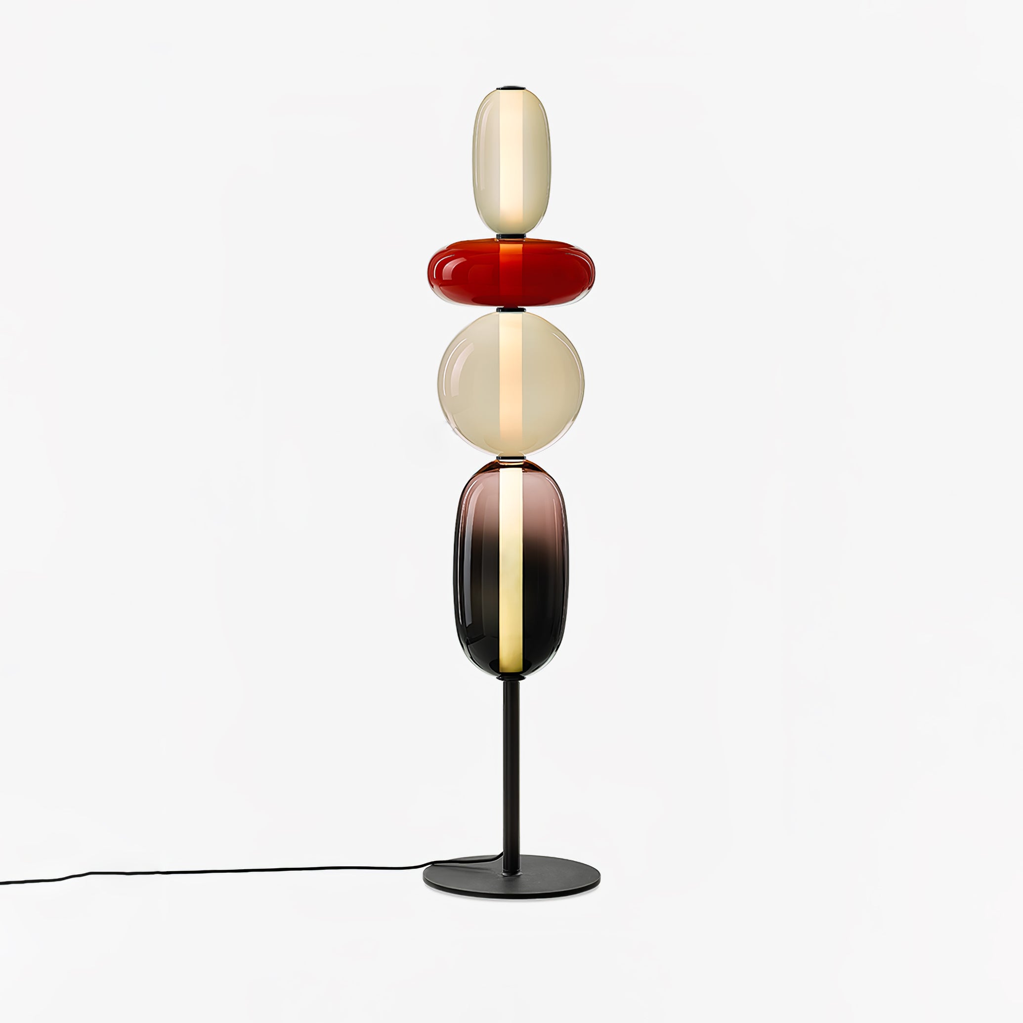 Prisma Hand-Blown Glass Floor Lamp for Living Room & Bedroom