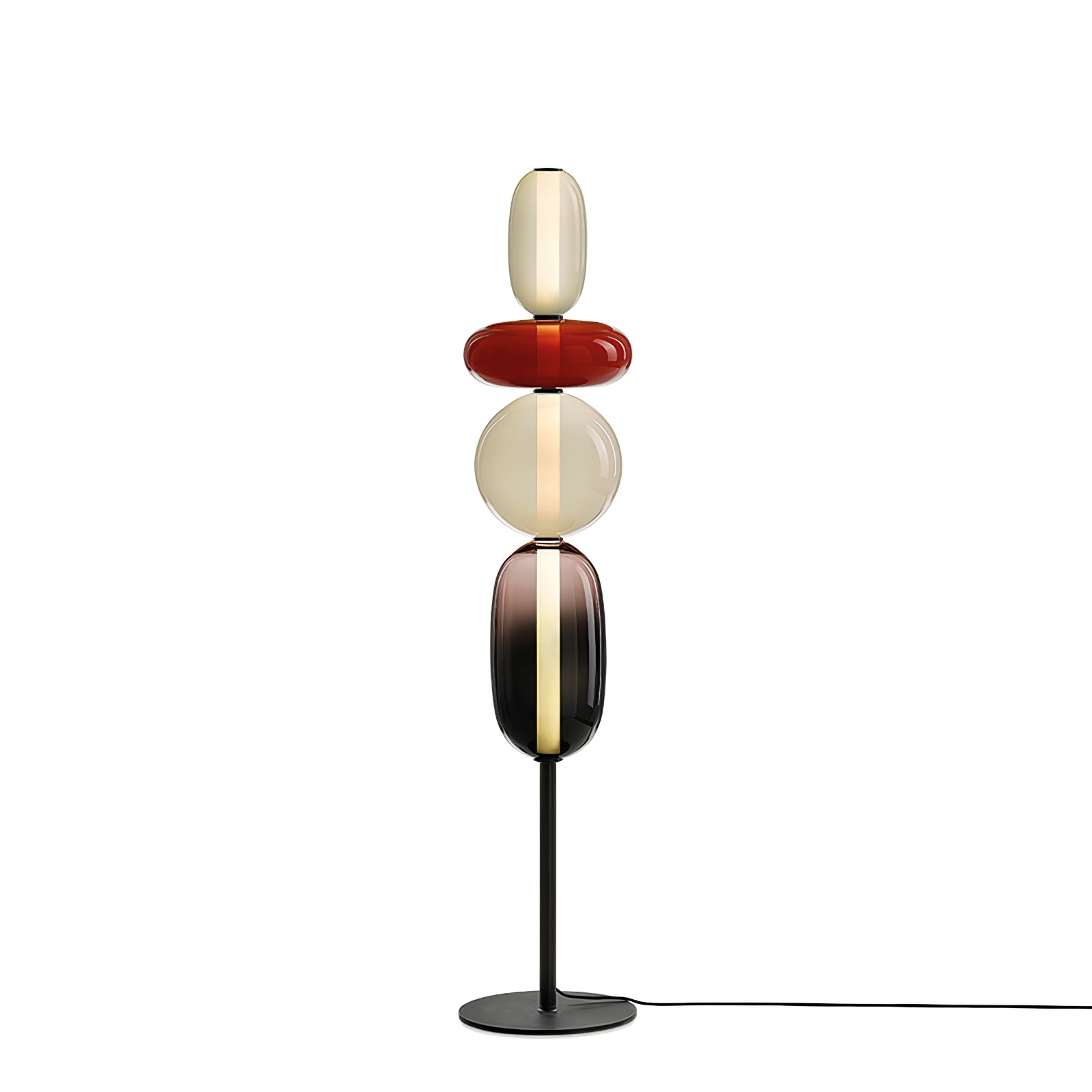 Prisma Hand-Blown Glass Floor Lamp for Living Room & Bedroom