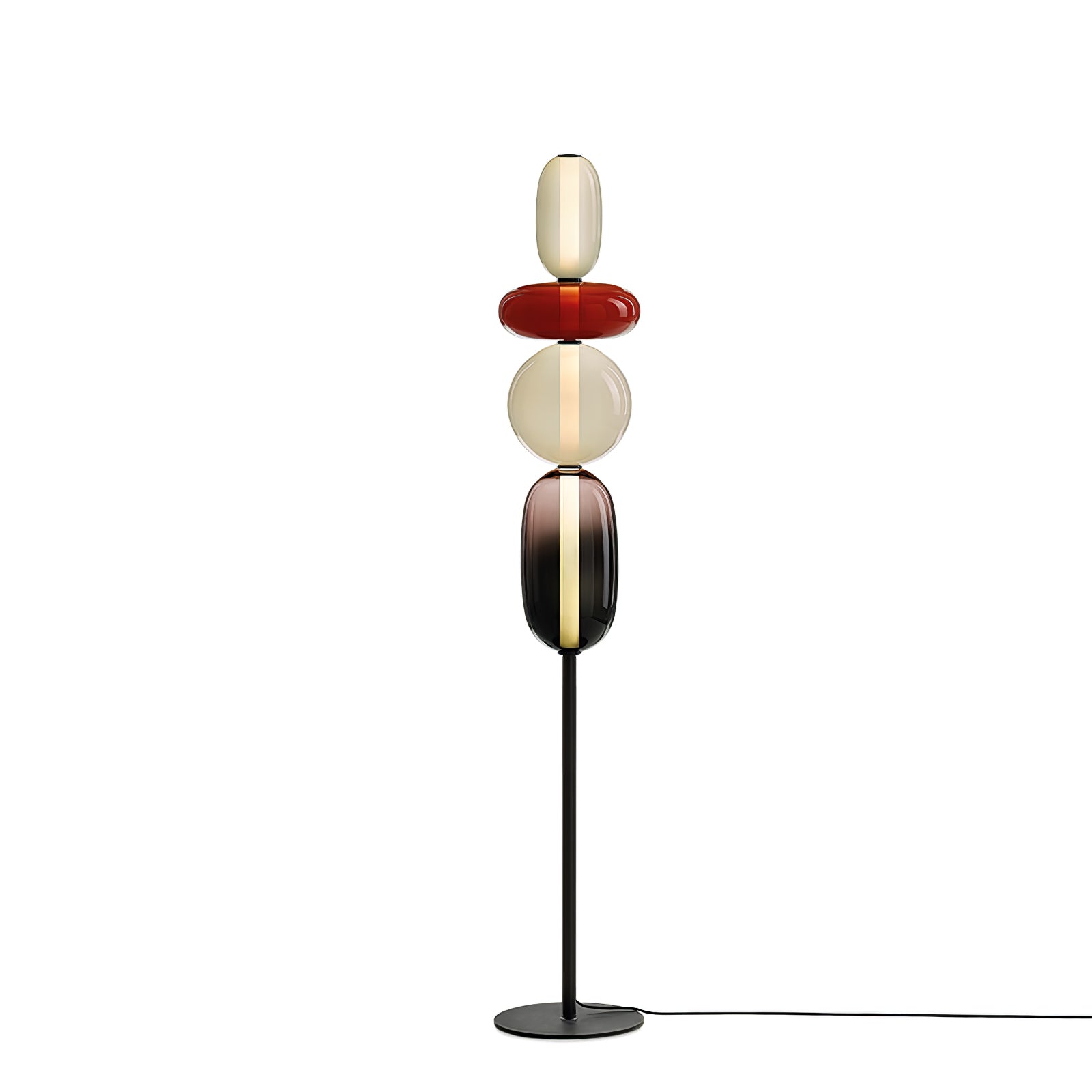 Prisma Hand-Blown Glass Floor Lamp for Living Room & Bedroom