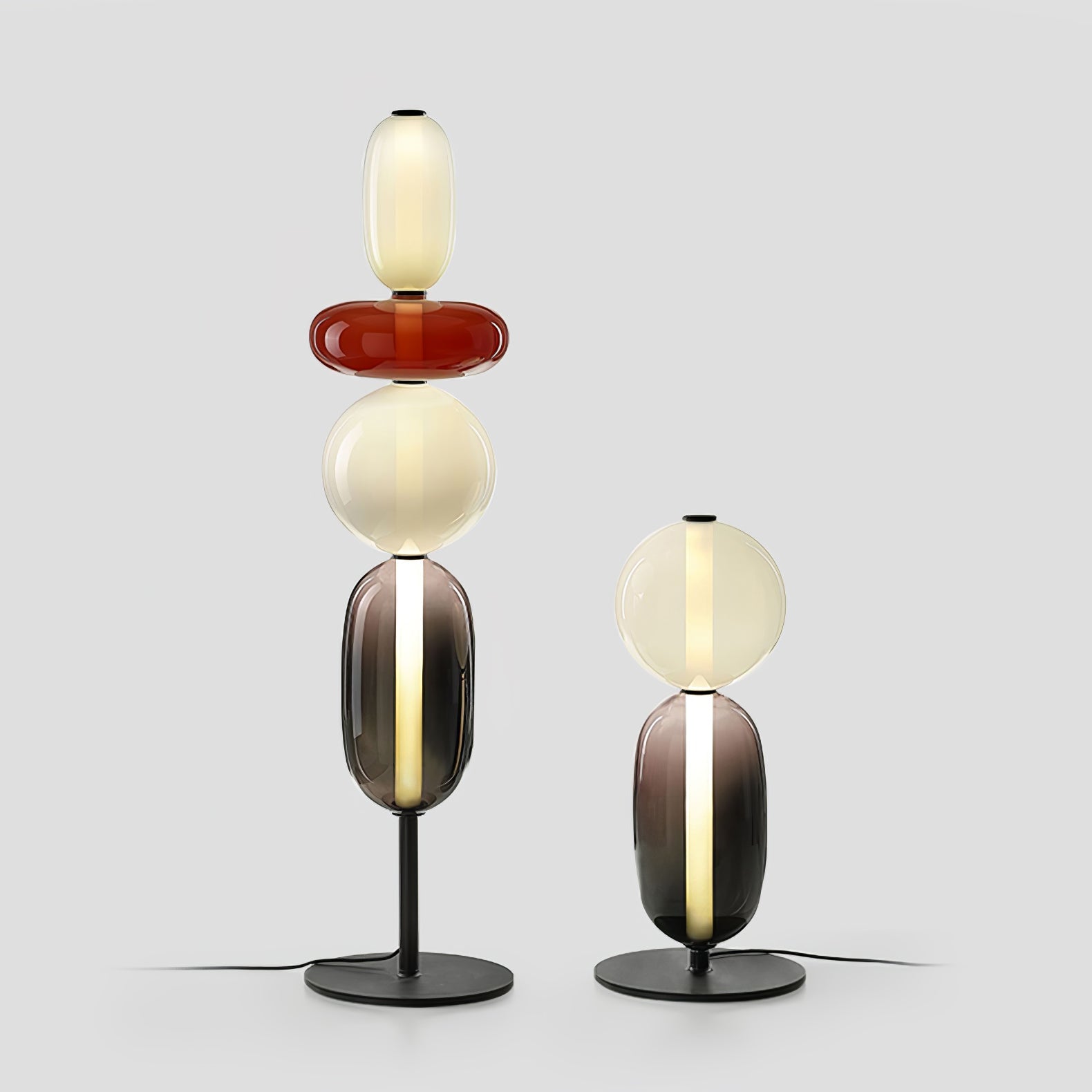 Prisma Hand-Blown Glass Floor Lamp for Living Room & Bedroom