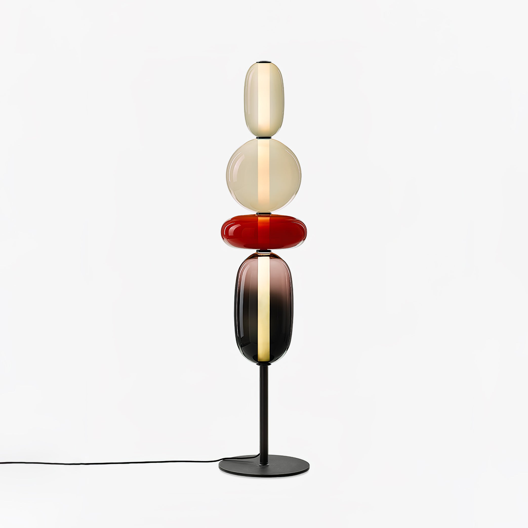 Prisma Hand-Blown Glass Floor Lamp for Living Room & Bedroom