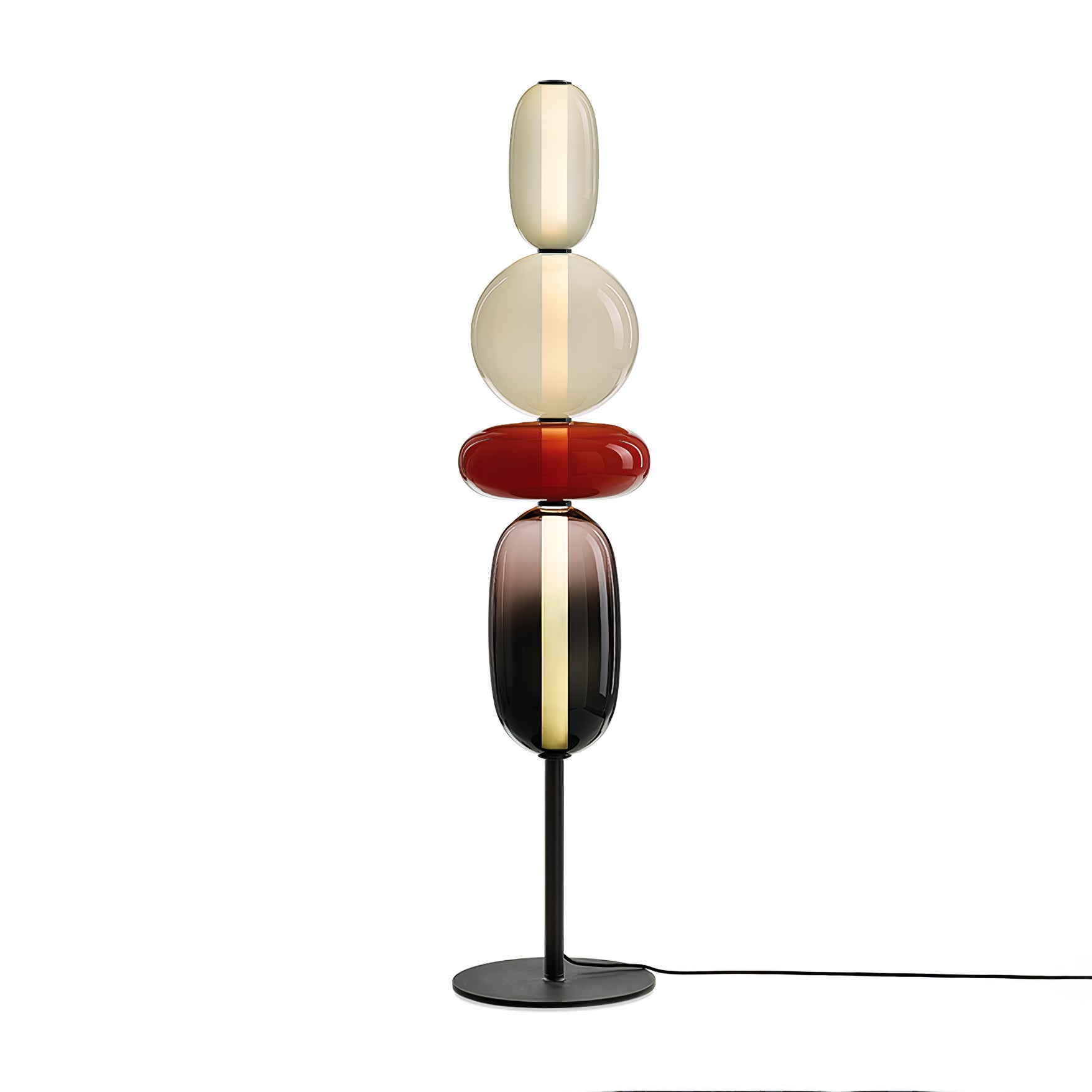 Prisma Hand-Blown Glass Floor Lamp for Living Room & Bedroom