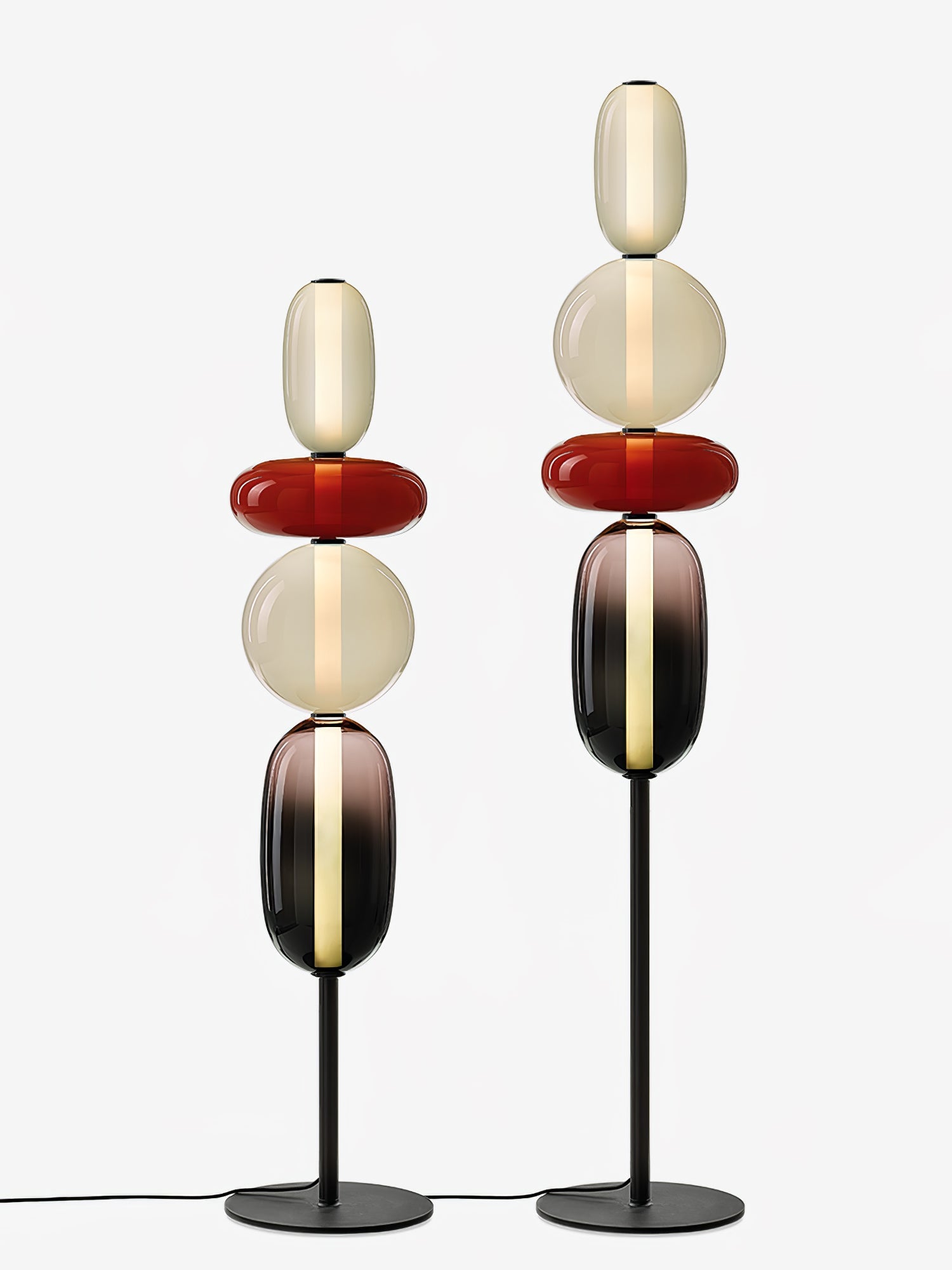 Prisma Hand-Blown Glass Floor Lamp for Living Room & Bedroom