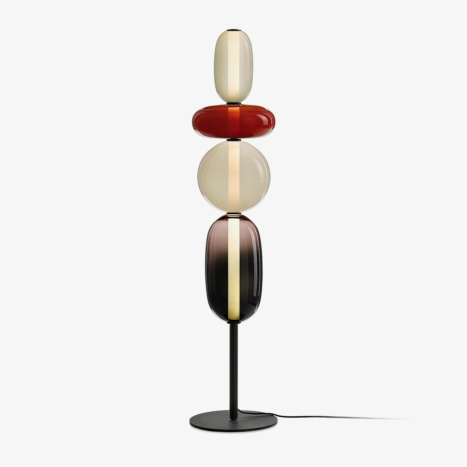 Prisma Hand-Blown Glass Floor Lamp for Living Room & Bedroom