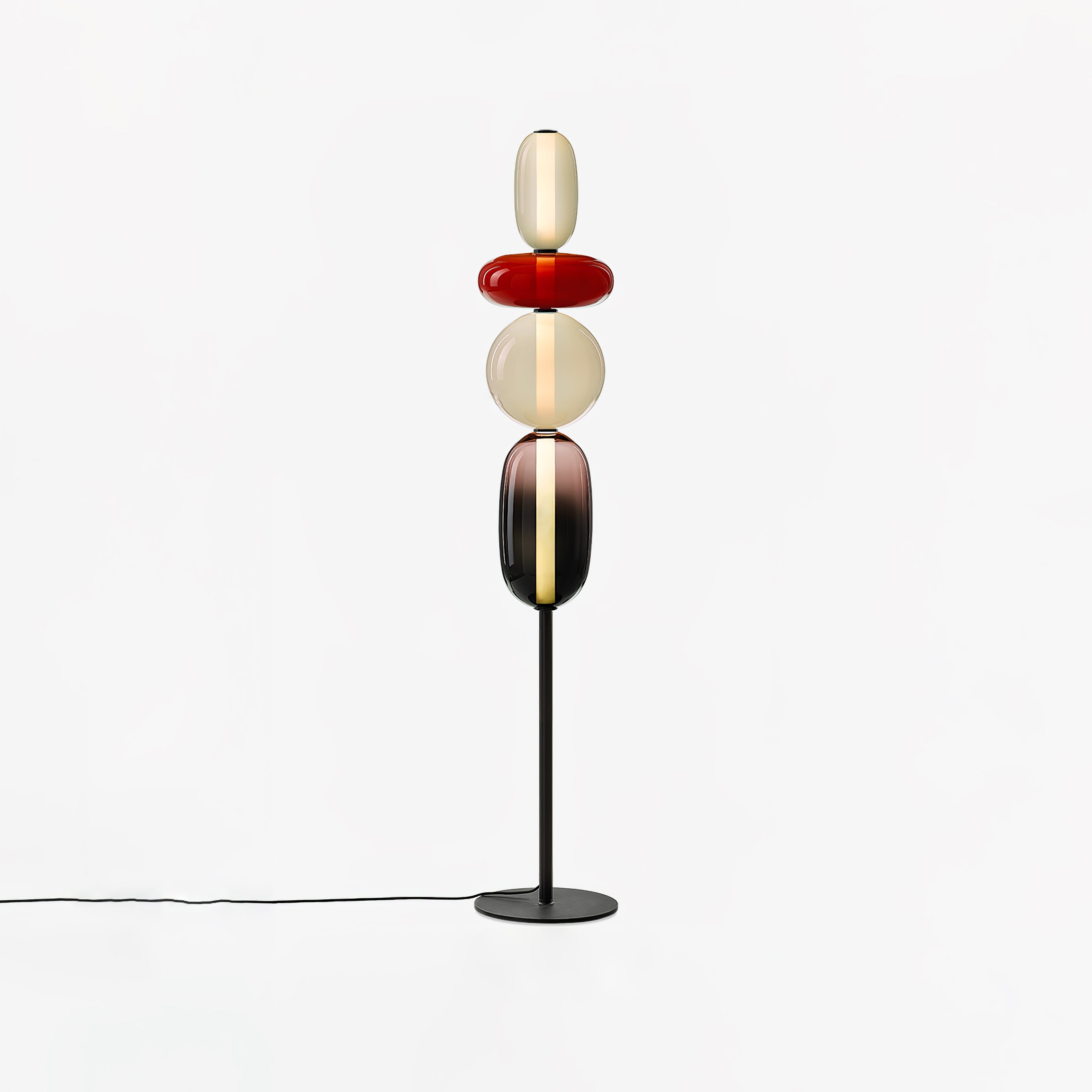 Prisma Hand-Blown Glass Floor Lamp for Living Room & Bedroom
