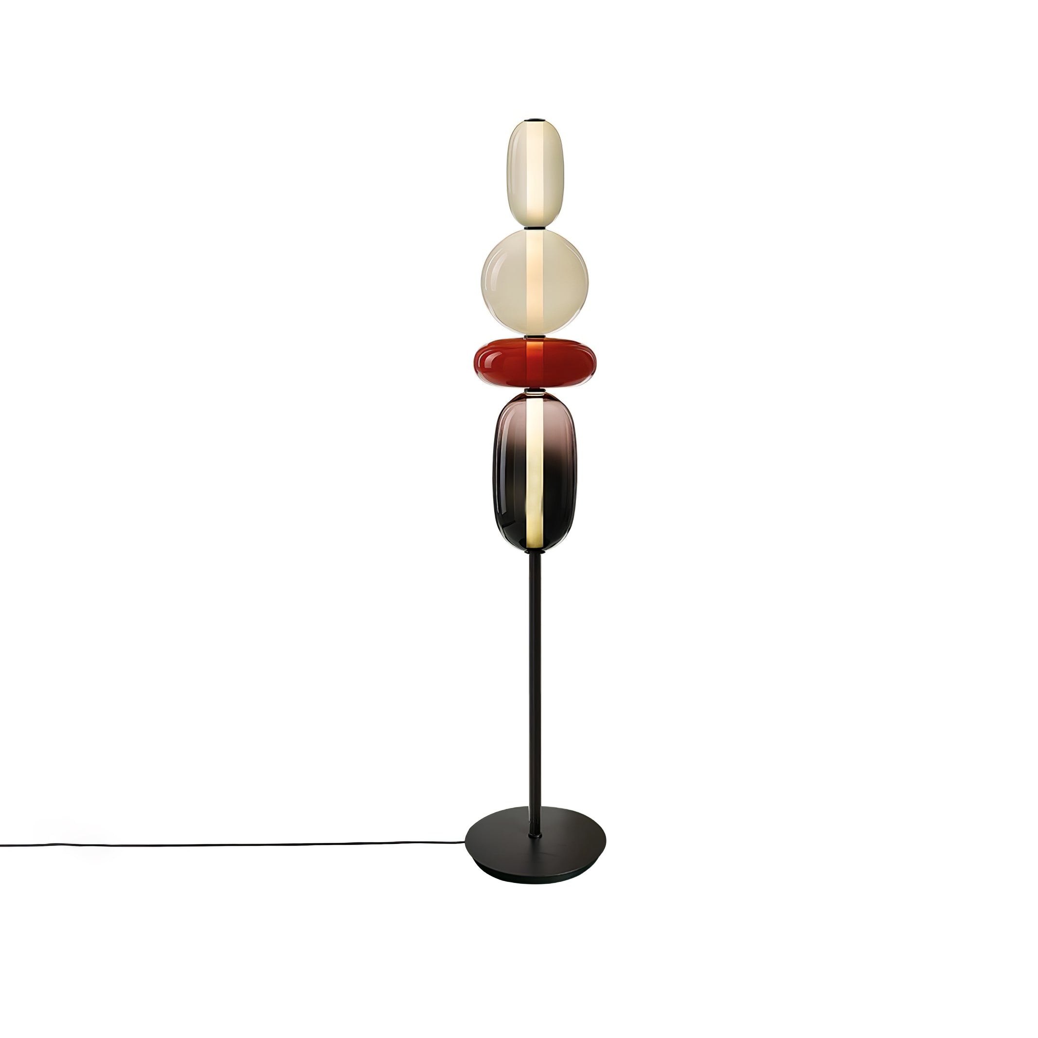 Prisma Hand-Blown Glass Floor Lamp for Living Room & Bedroom