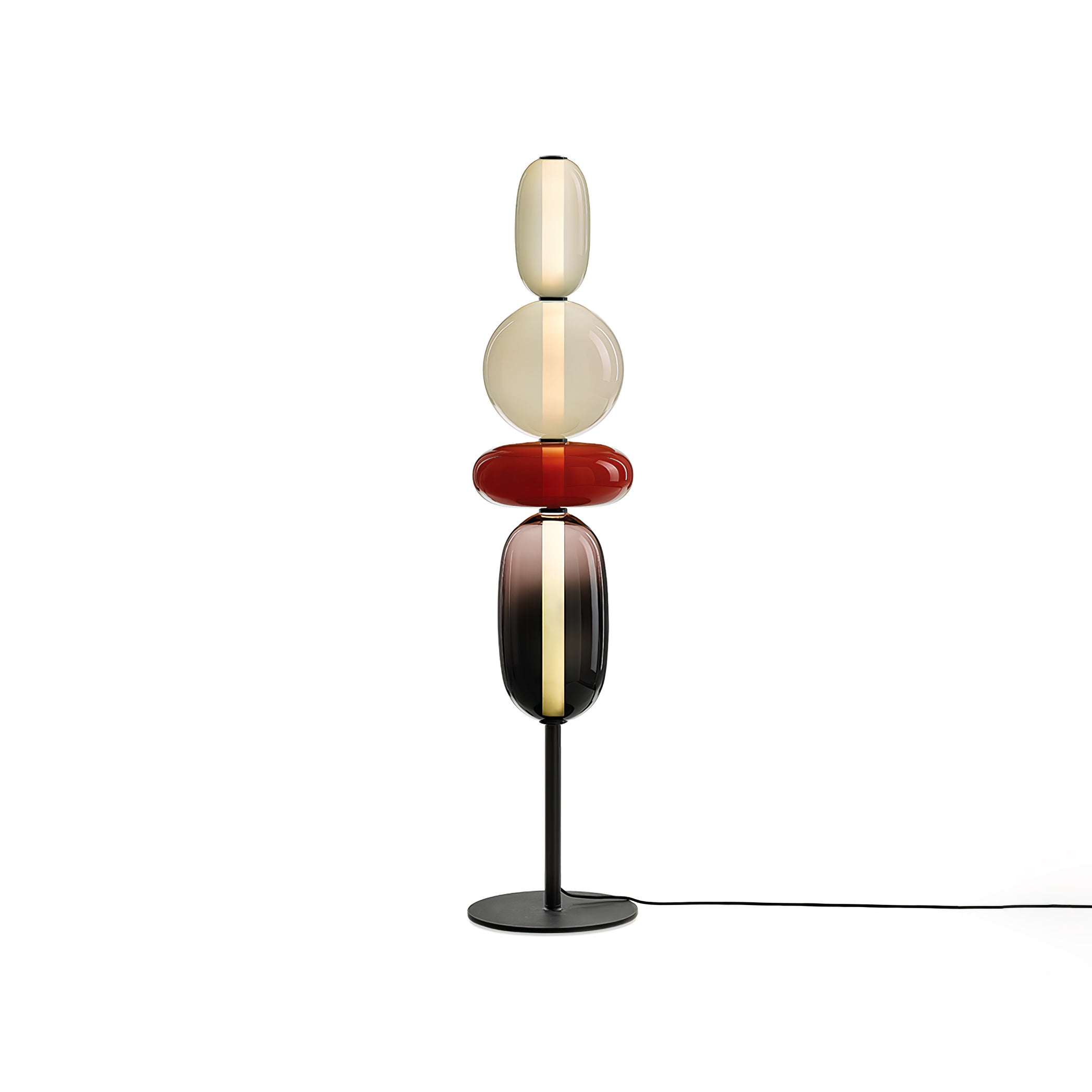 Prisma Hand-Blown Glass Floor Lamp for Living Room & Bedroom