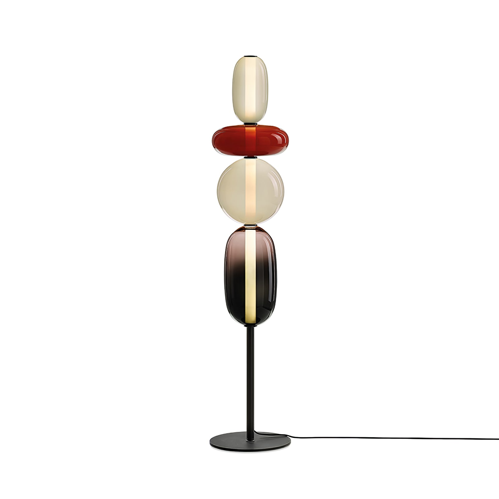 Prisma Hand-Blown Glass Floor Lamp for Living Room & Bedroom