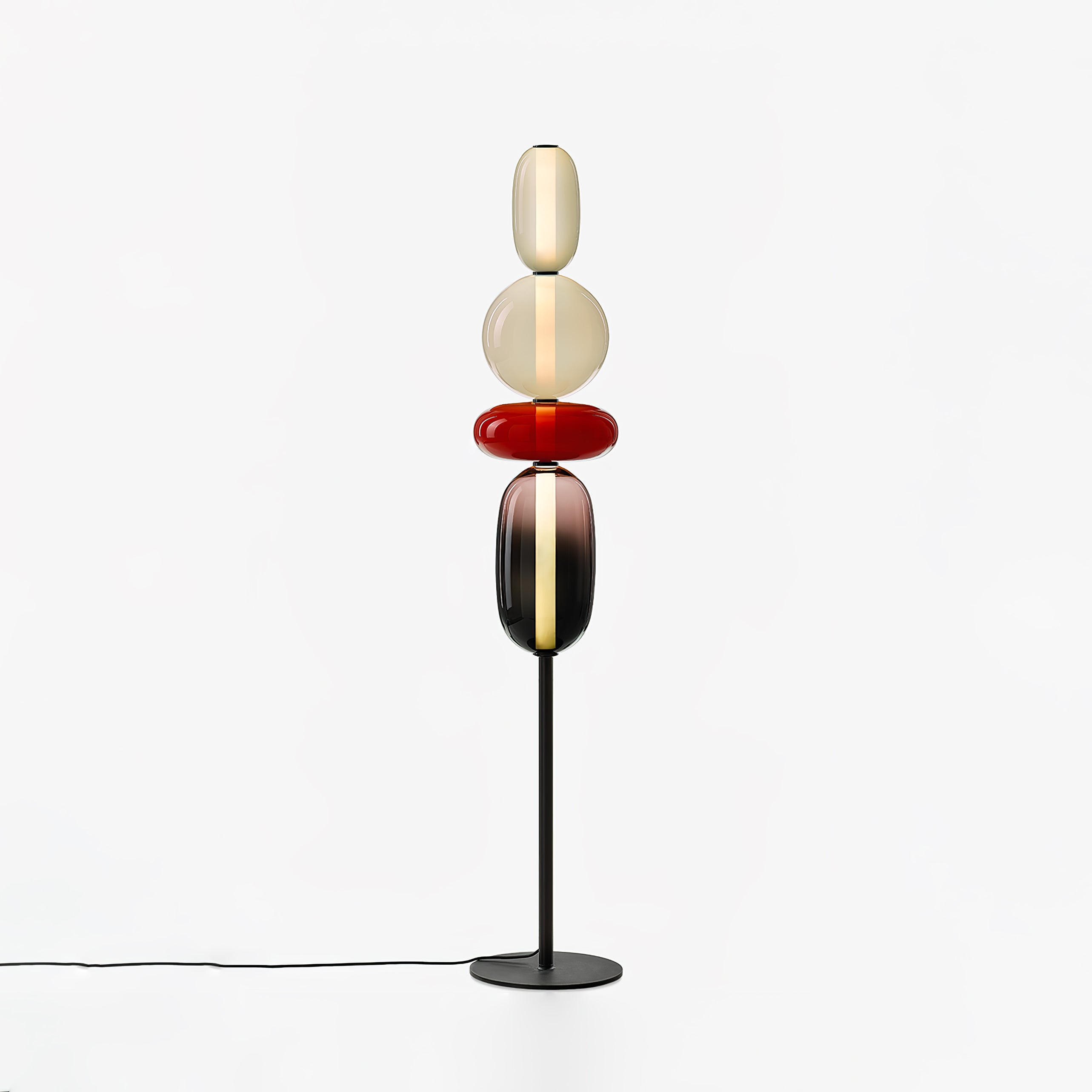 Prisma Hand-Blown Glass Floor Lamp for Living Room & Bedroom