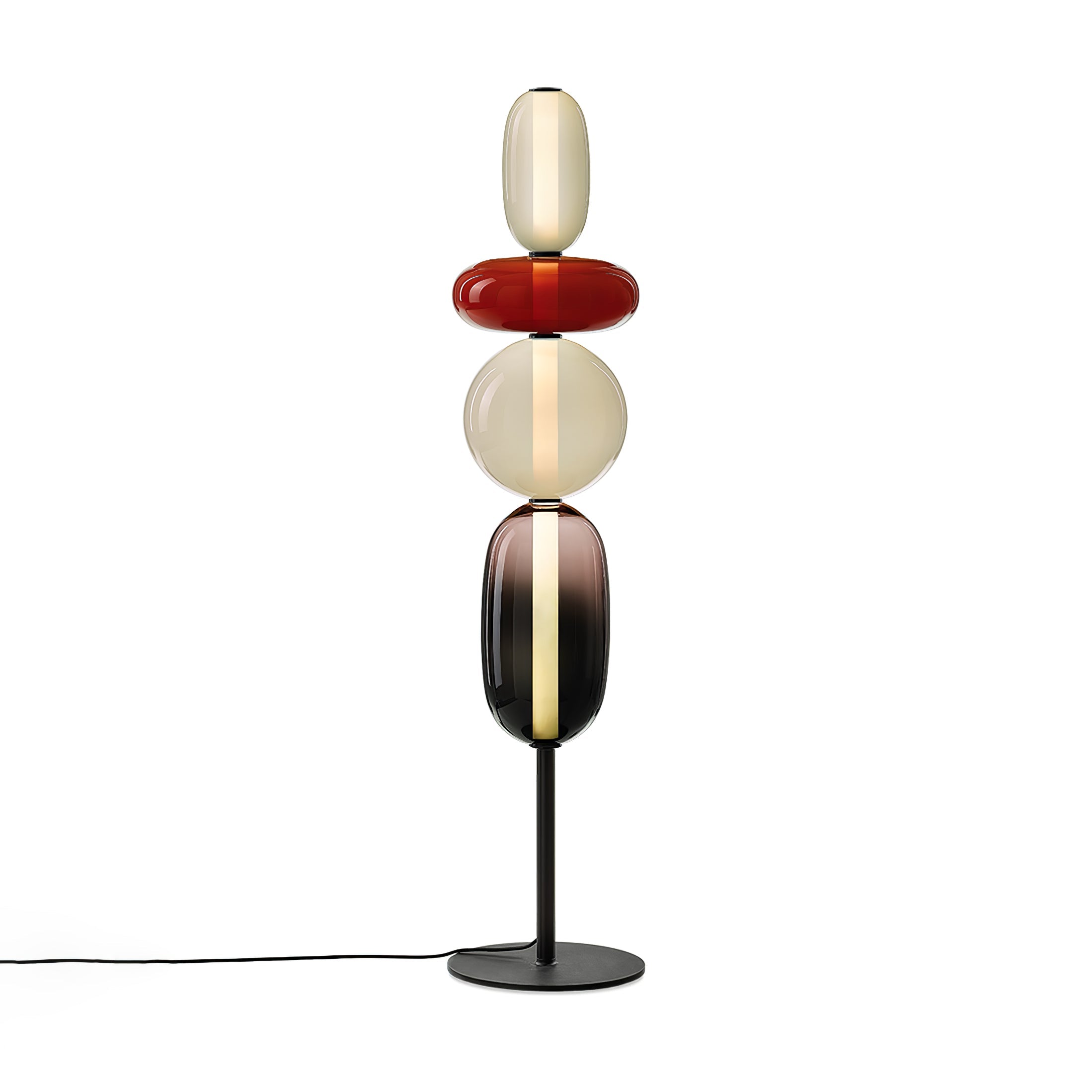 Prisma Hand-Blown Glass Floor Lamp for Living Room & Bedroom