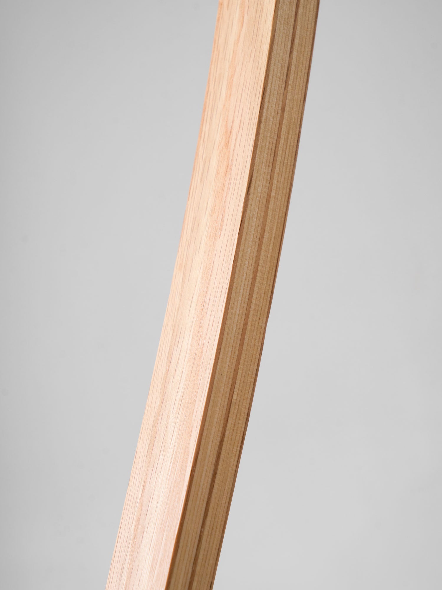 Linden Scandinavian Beechwood and Iron Floor Lamp for Living Rooms