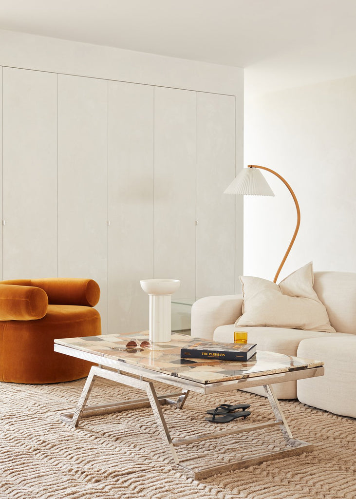 Linden Scandinavian Beechwood and Iron Floor Lamp for Living Rooms