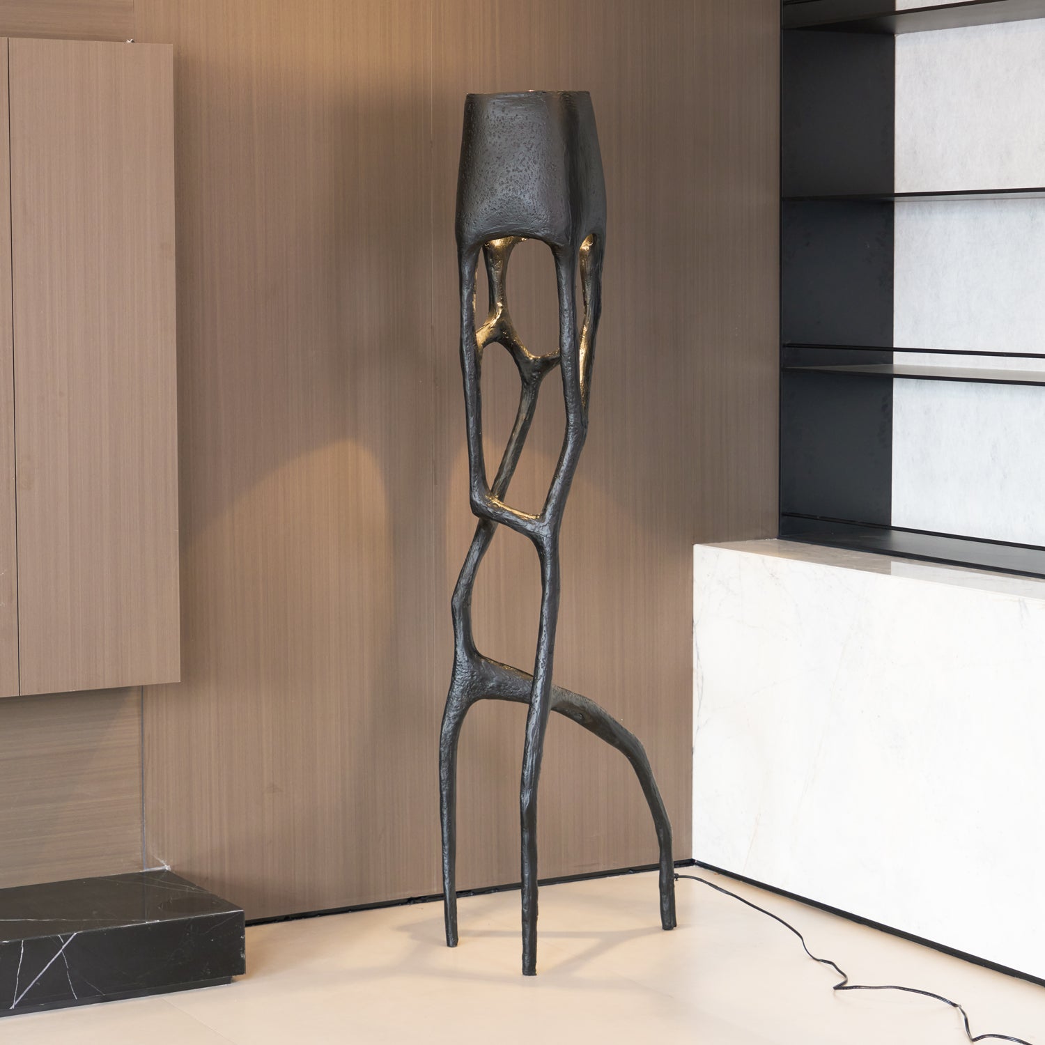 Vesper Gothic Sculptural Statement Floor Lamp for Bedroom Living Room