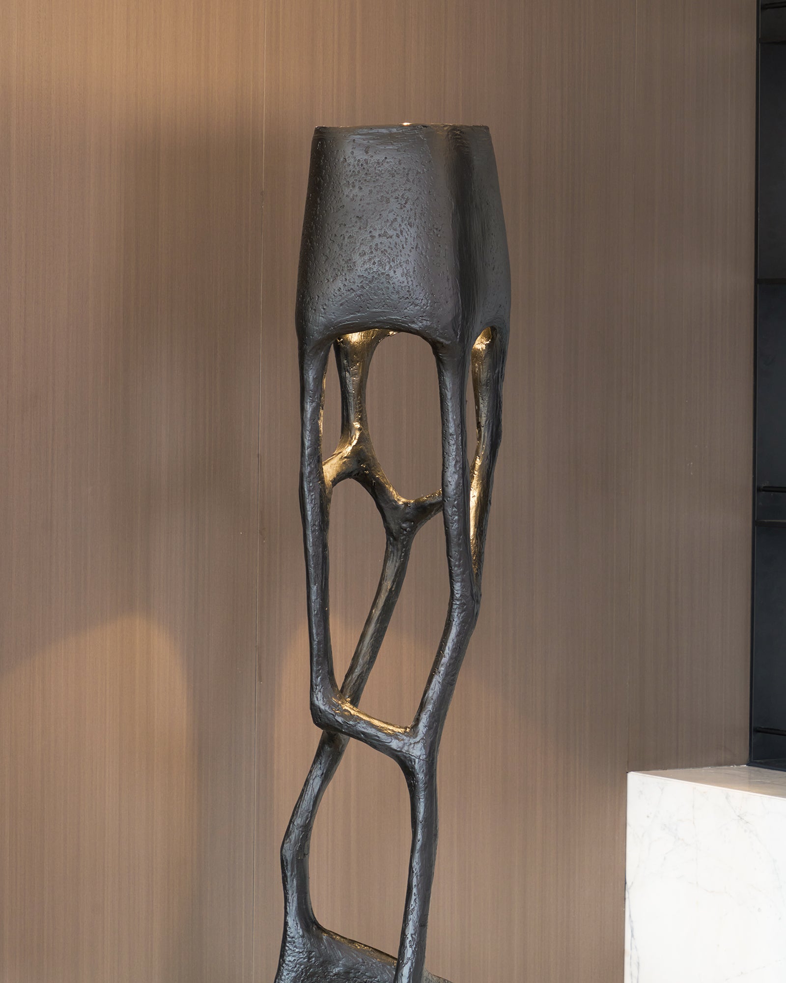 Vesper Gothic Sculptural Statement Floor Lamp for Bedroom Living Room