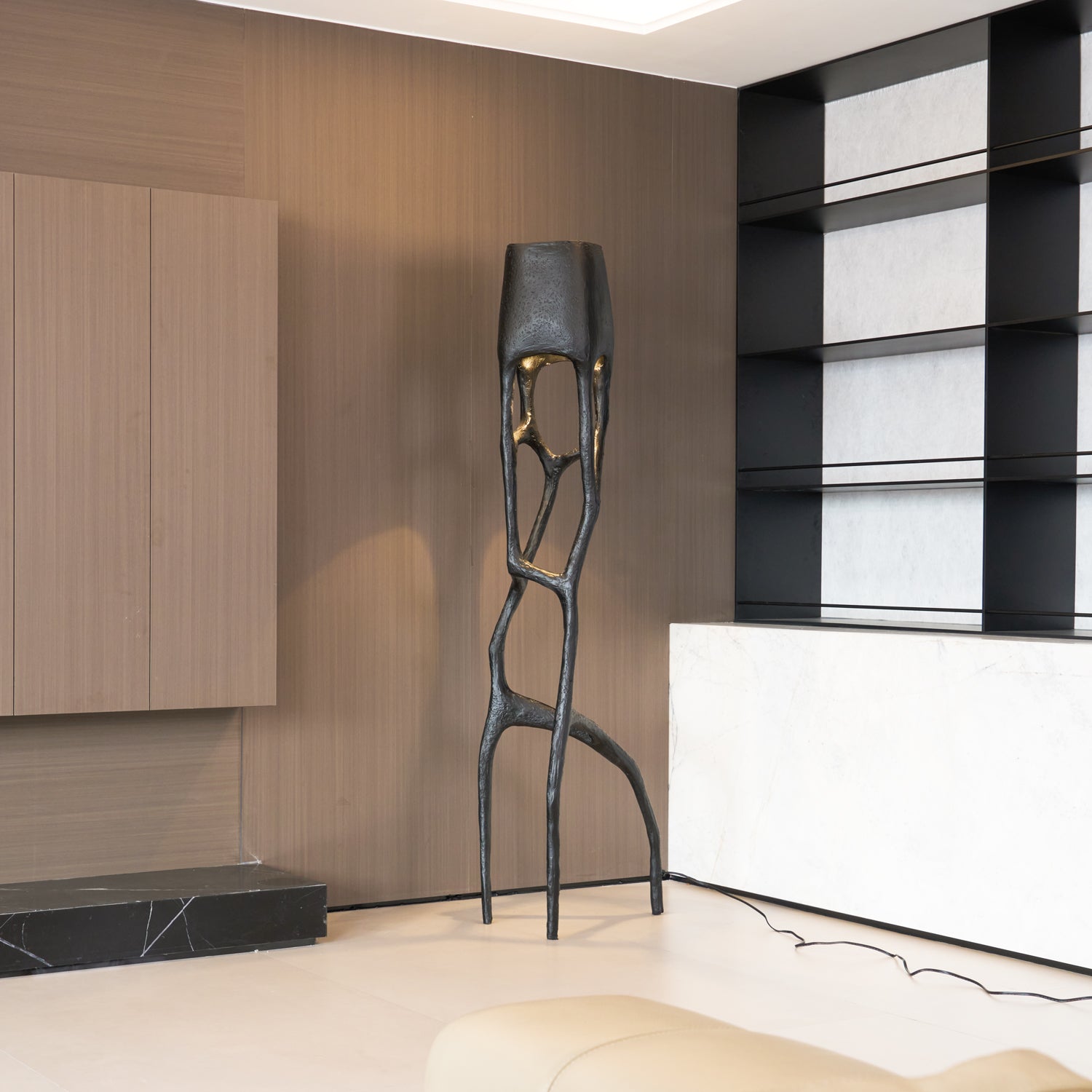 Vesper Gothic Sculptural Statement Floor Lamp for Bedroom Living Room