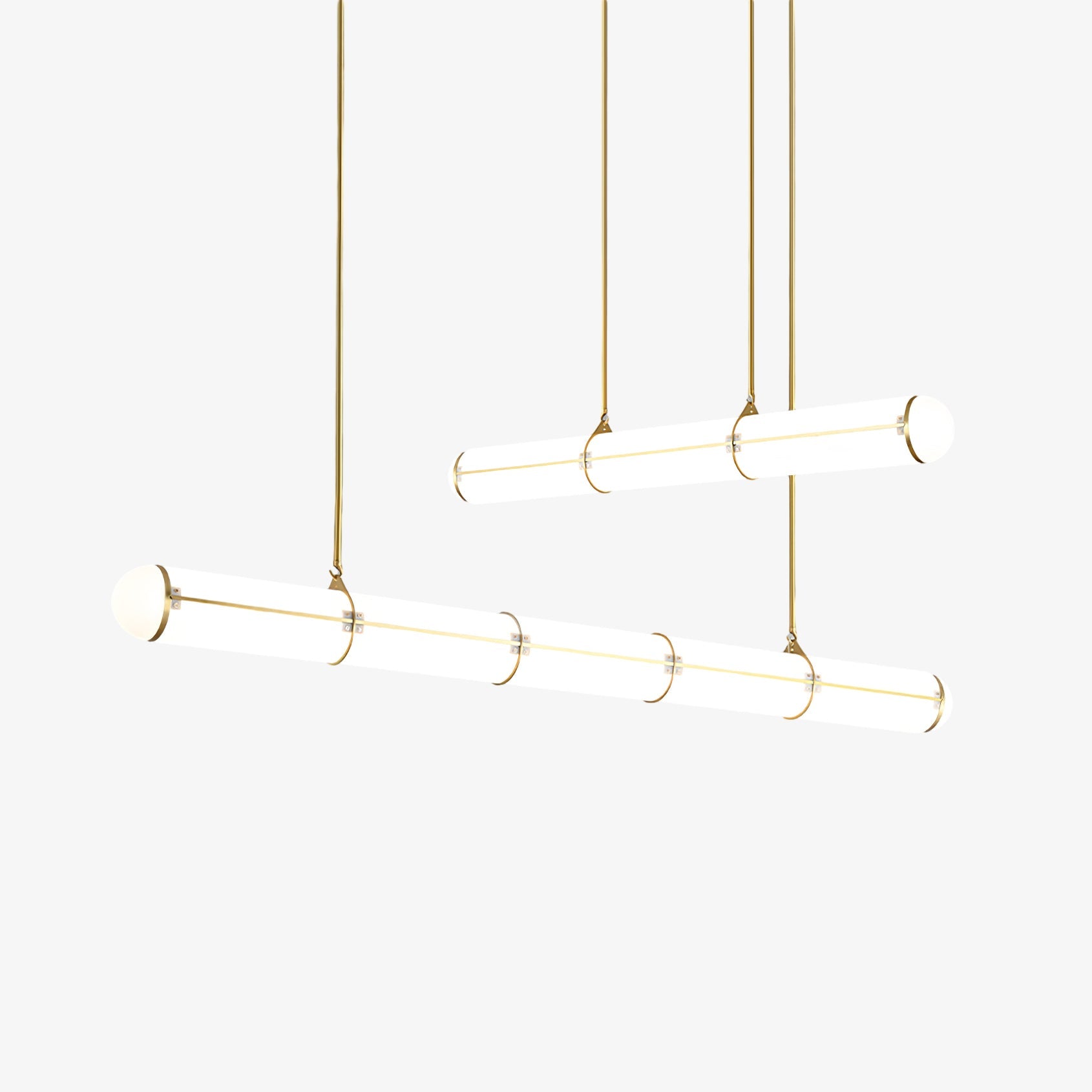 Endless Linear Cylinder Dimmable LED Pendant Light for Kitchen Islands