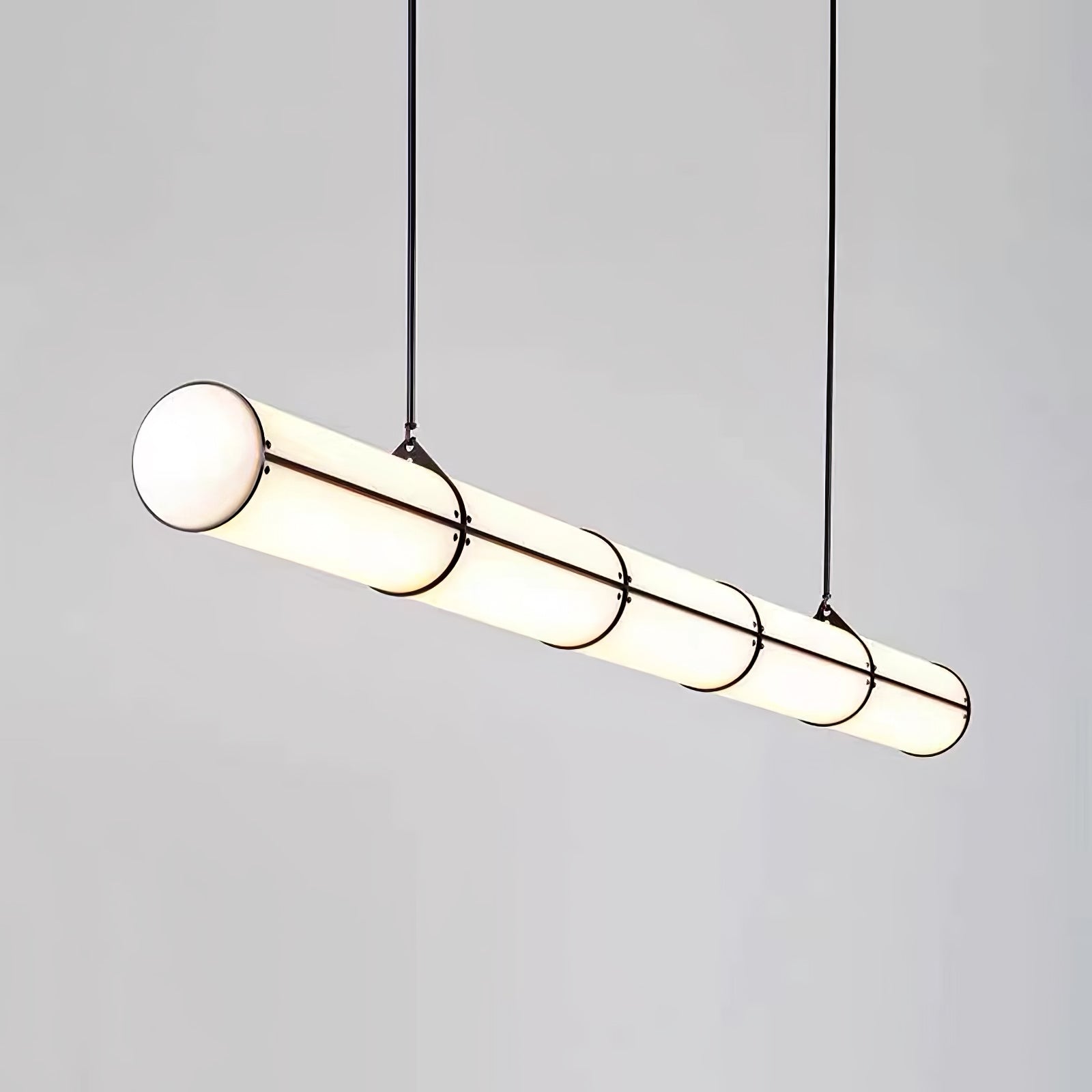 Endless Linear Cylinder Dimmable LED Pendant Light for Kitchen Islands
