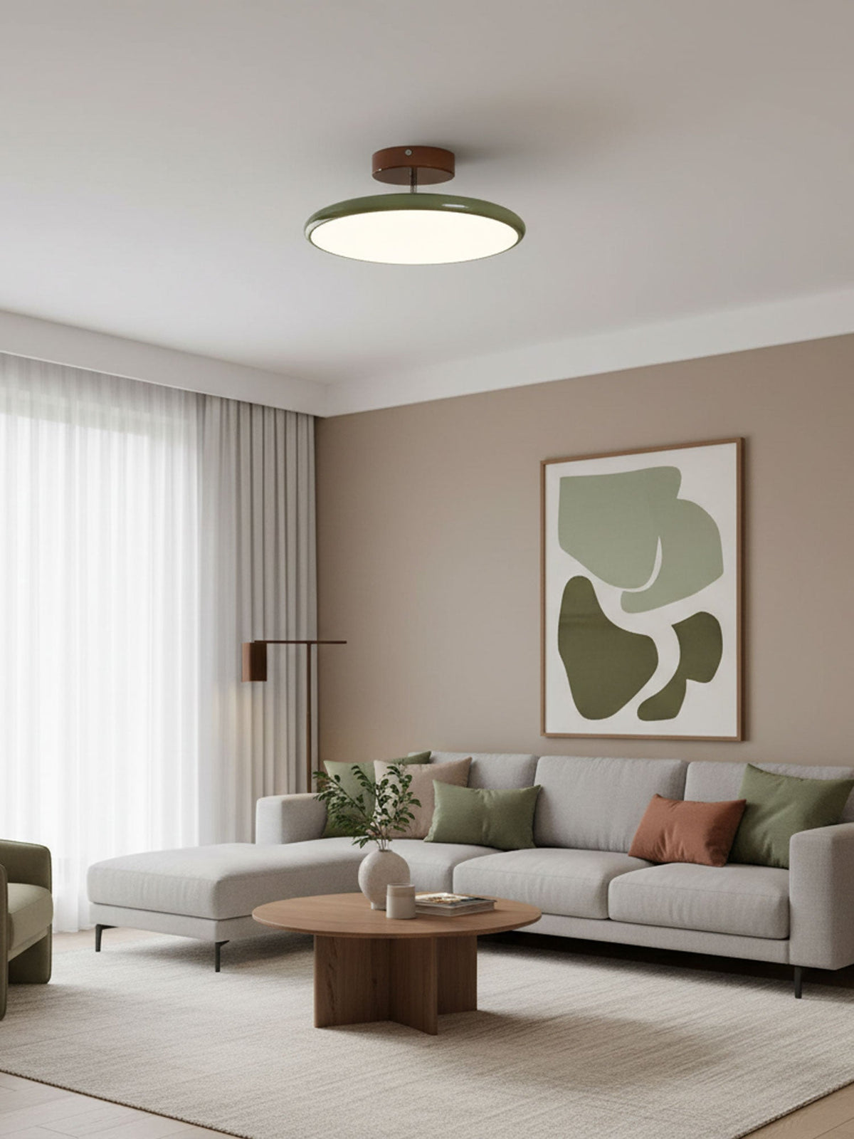 Pivot Adjustable Swing Arm Acrylic Ceiling Light for Sloped Ceilings