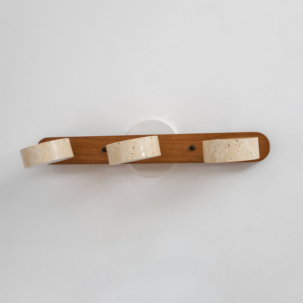Ambra Natural Travertine Dimmable Wall Sconce for Bedroom & Hallway