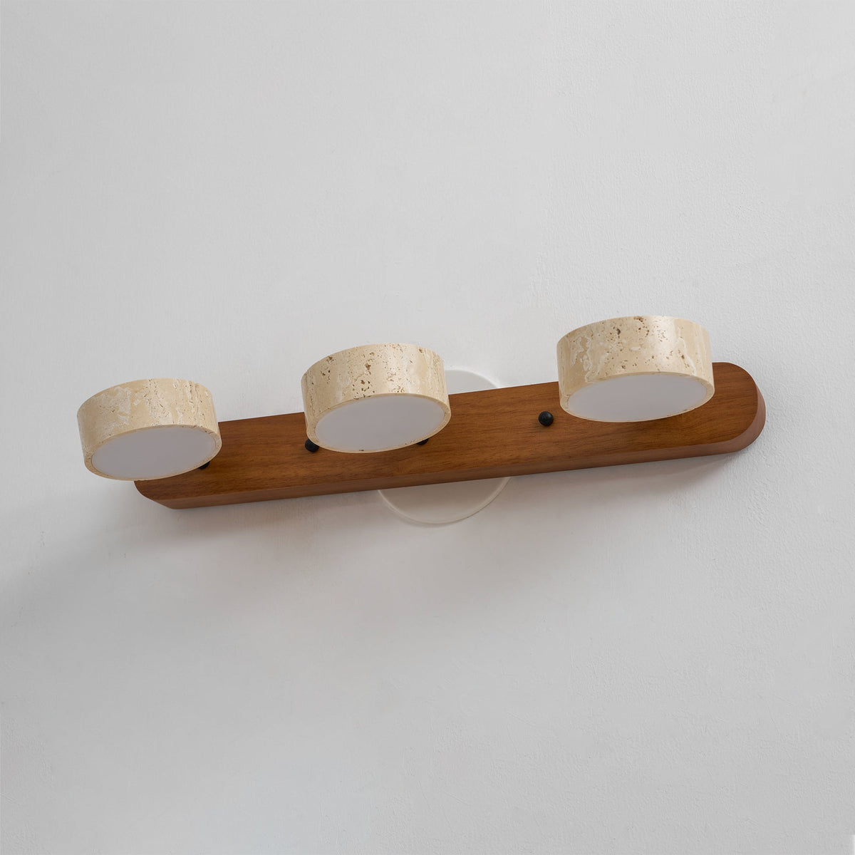Ambra Natural Travertine Dimmable Wall Sconce for Bedroom & Hallway