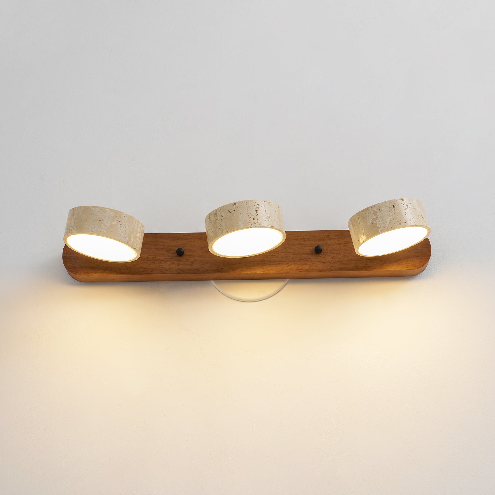 Ambra Natural Travertine Dimmable Wall Sconce for Bedroom & Hallway