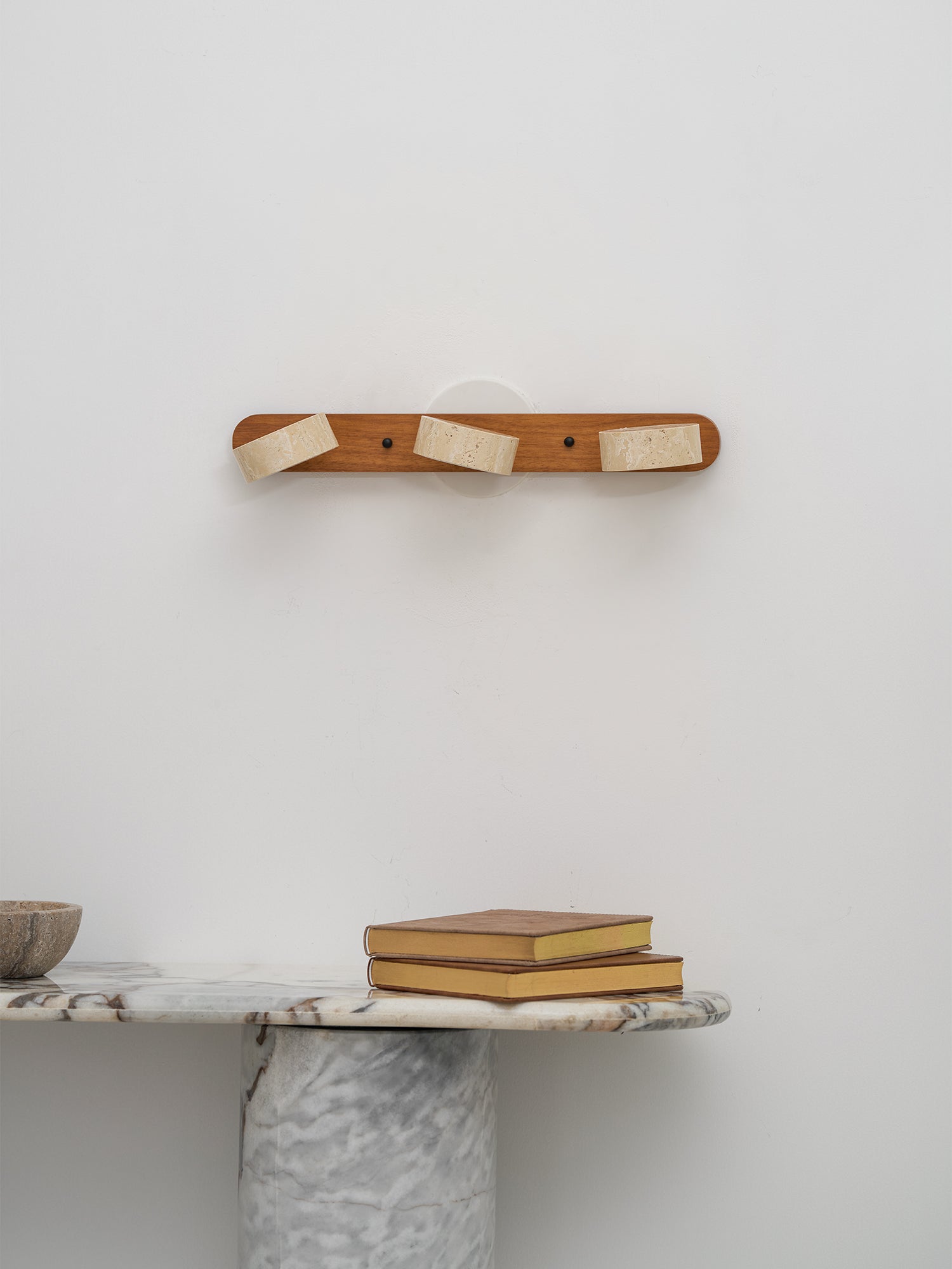 Ambra Natural Travertine Dimmable Wall Sconce for Bedroom & Hallway