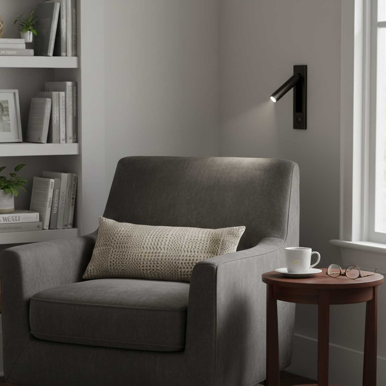 Hush Recessed Flush-Mount Dimmable Reading Light for Bedroom & Study