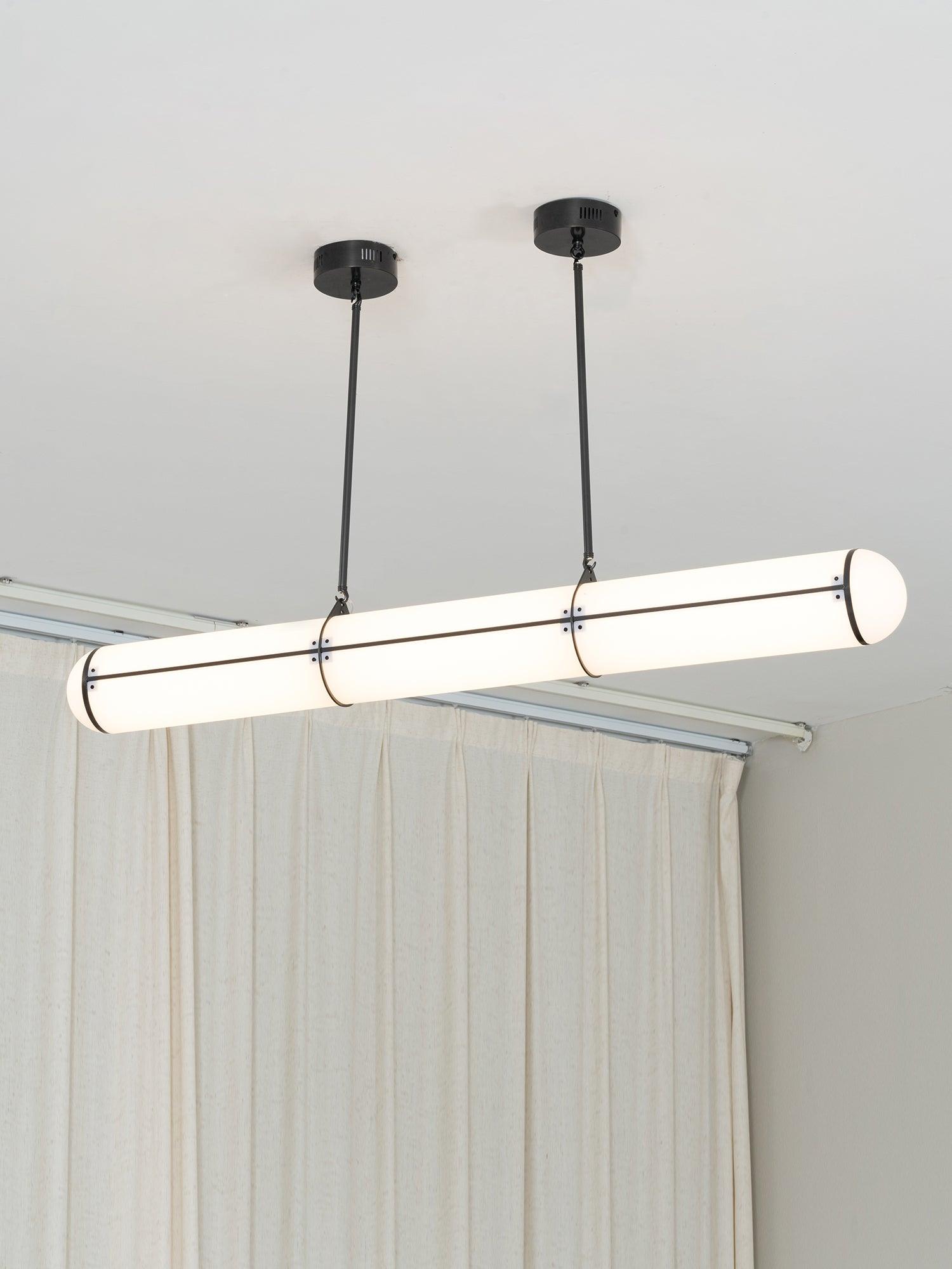 Endless Linear Cylinder Dimmable LED Pendant Light for Kitchen Islands