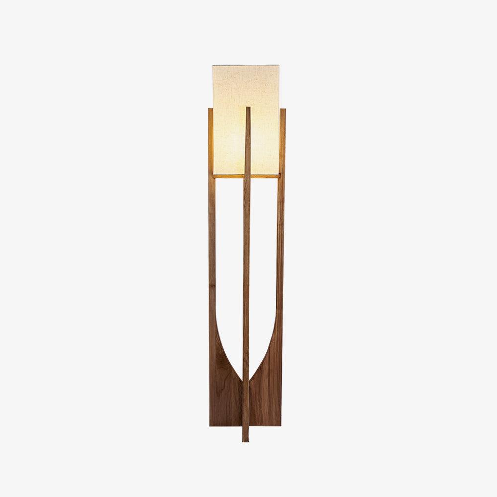 Haven Modern Farmhouse Wood Floor Lamp for Living Room & Bedroom