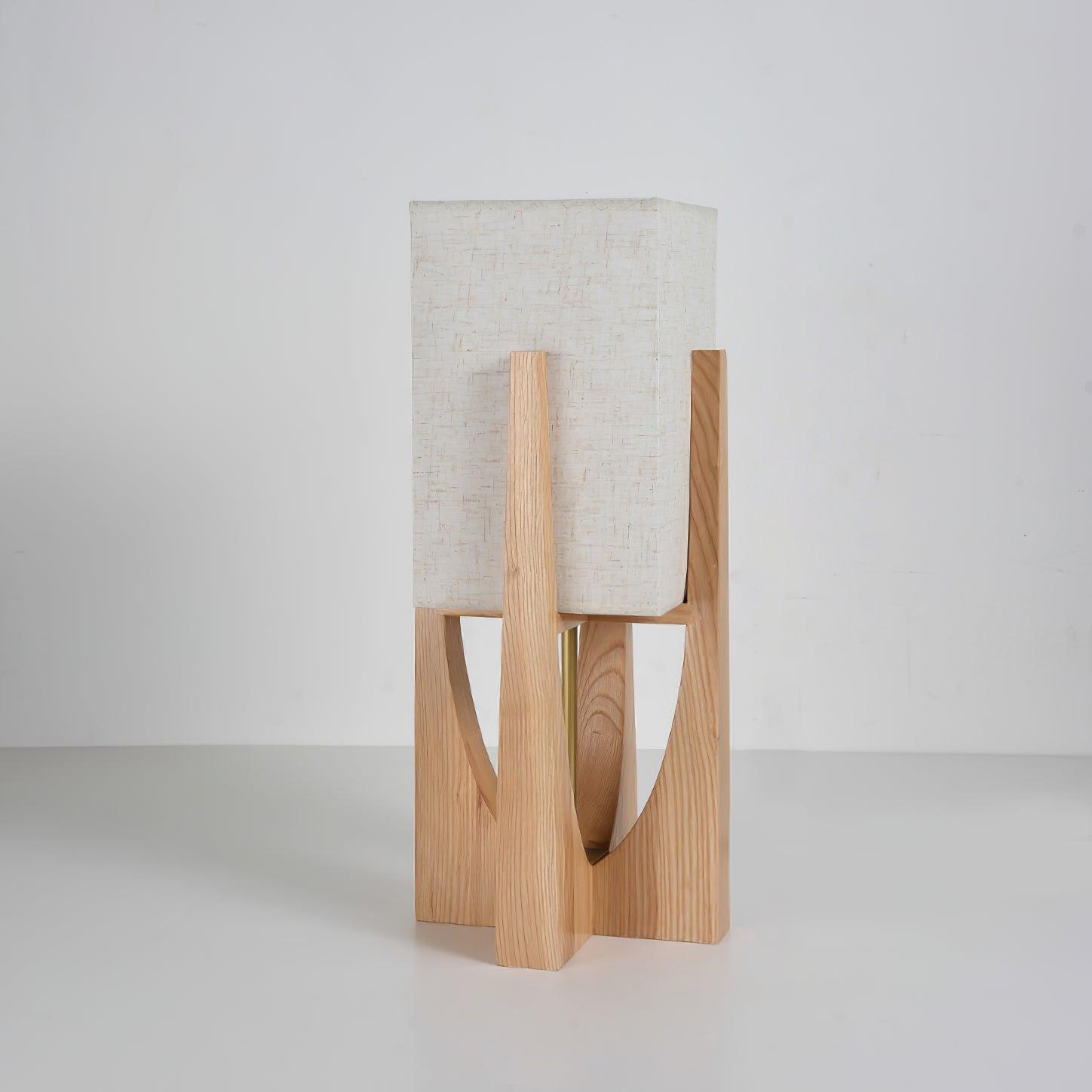 Haven Modern Farmhouse Wood Floor Lamp for Living Room & Bedroom