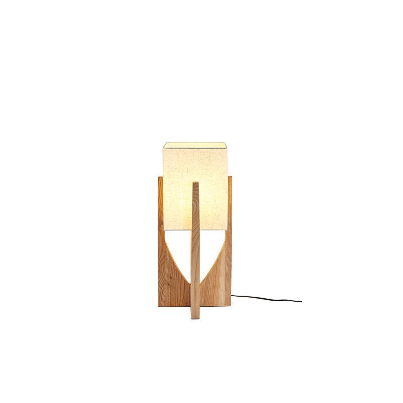 Haven Modern Farmhouse Wood Floor Lamp for Living Room & Bedroom