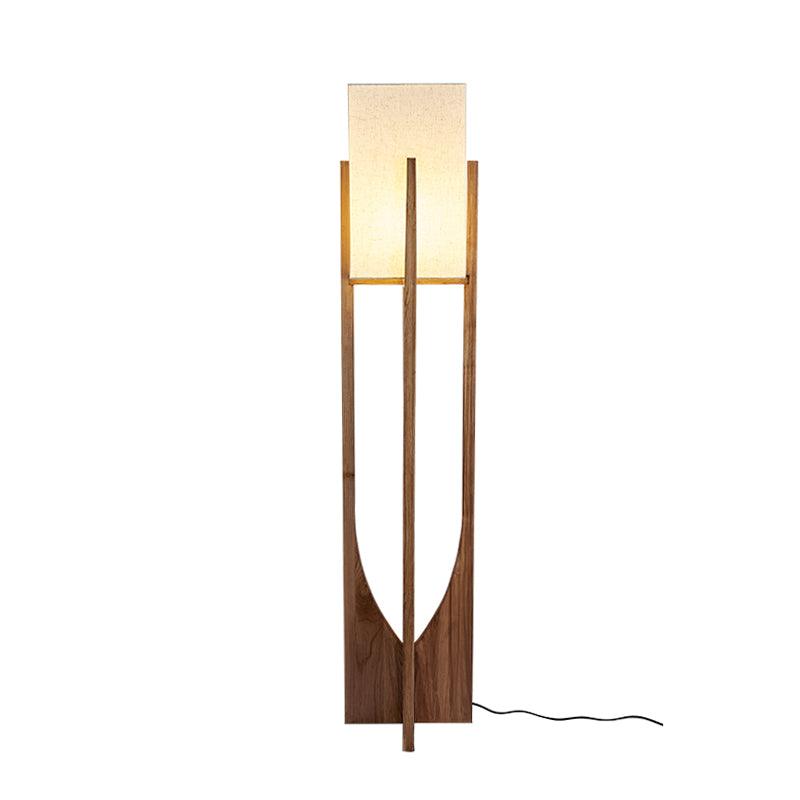 Haven Modern Farmhouse Wood Floor Lamp for Living Room & Bedroom