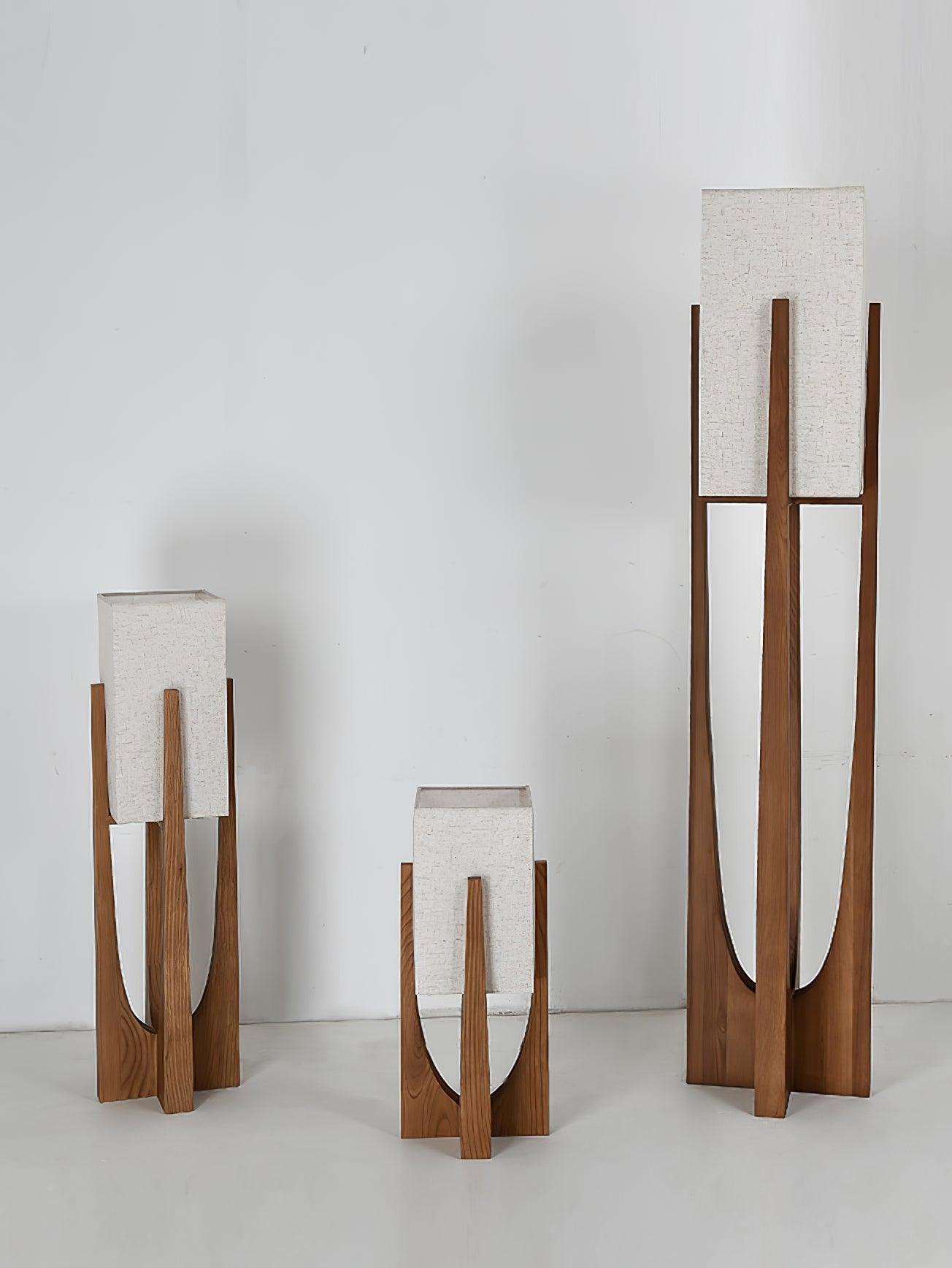 Haven Modern Farmhouse Wood Floor Lamp for Living Room & Bedroom