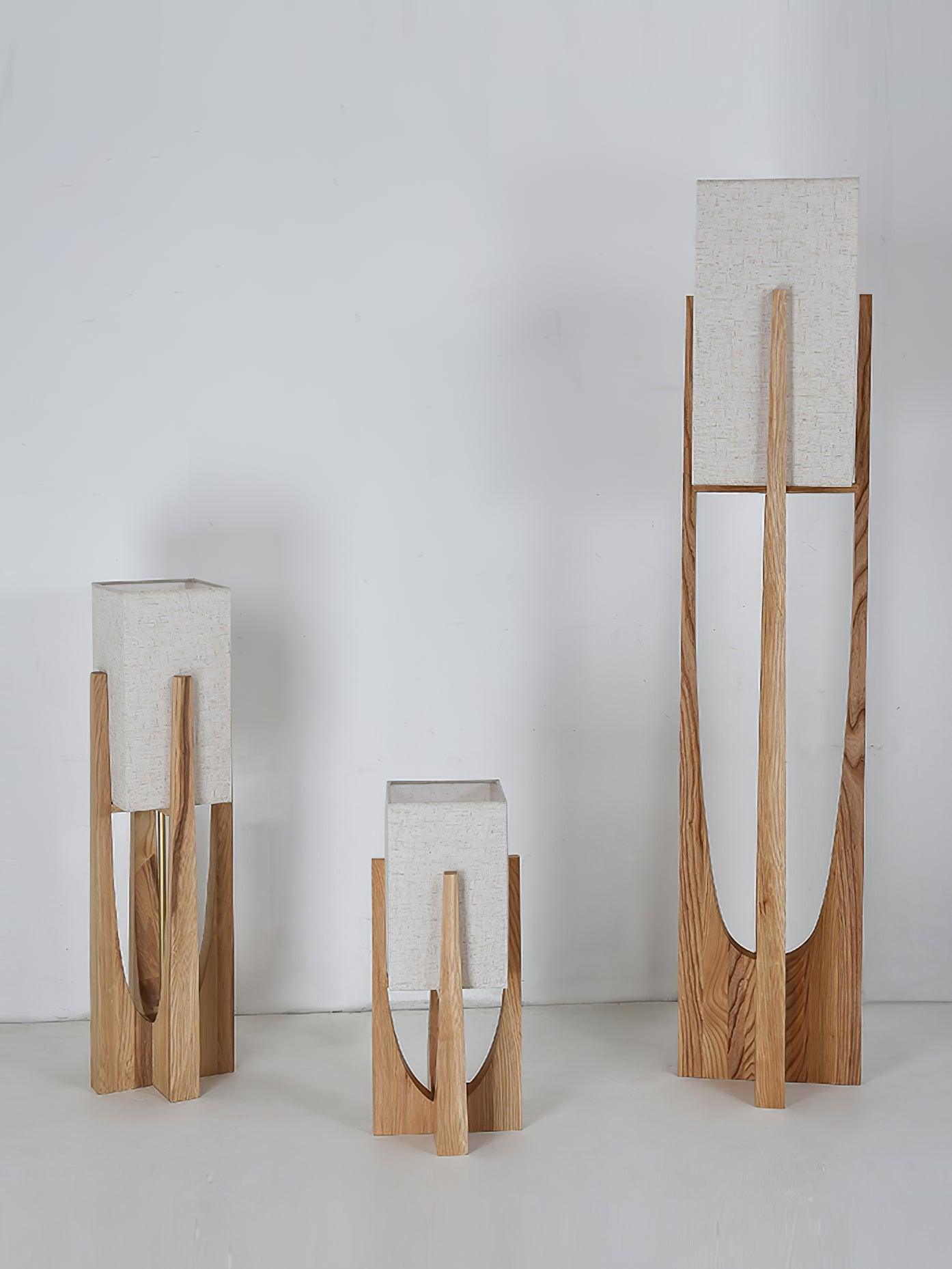 Haven Modern Farmhouse Wood Floor Lamp for Living Room & Bedroom