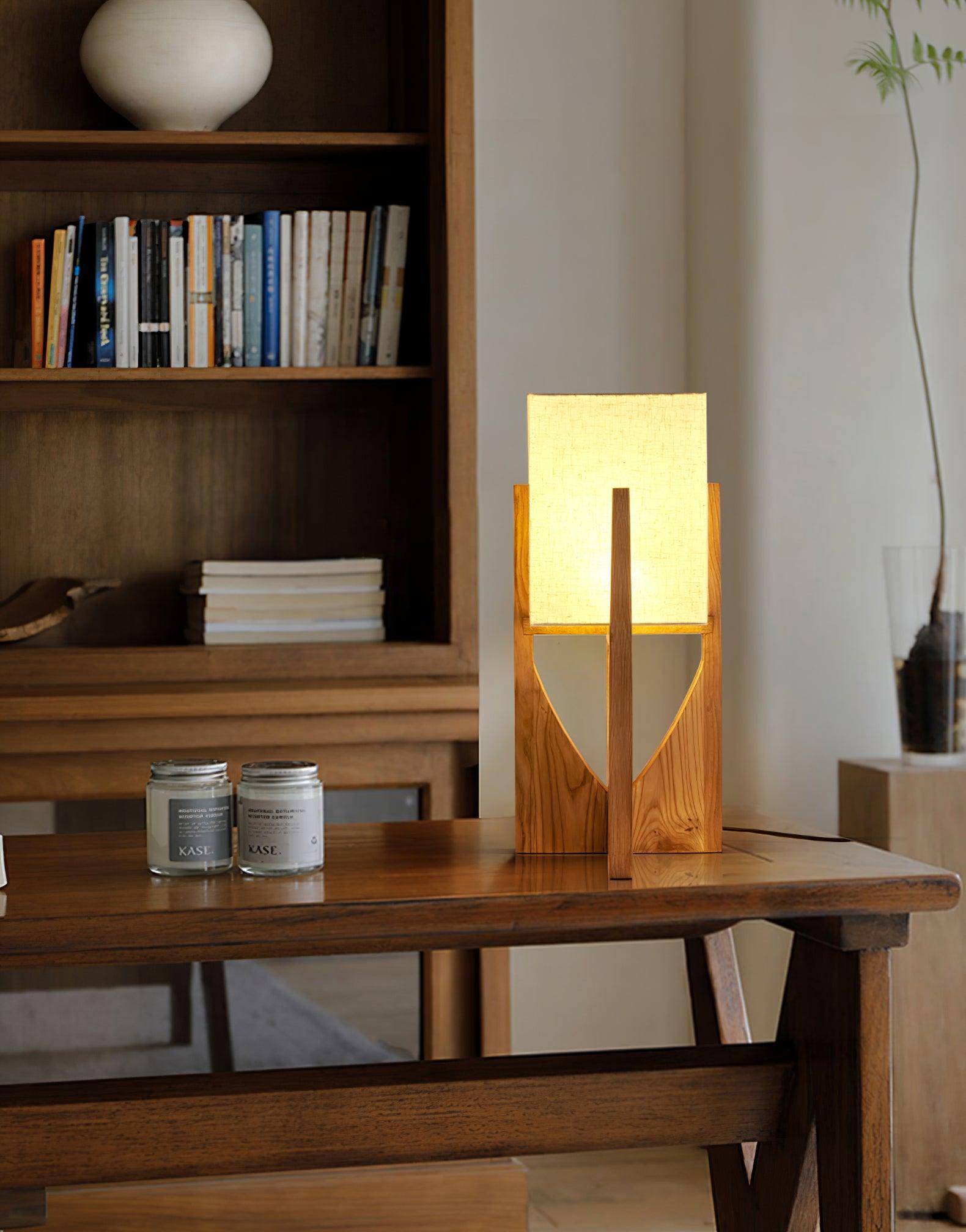Haven Modern Farmhouse Wood Floor Lamp for Living Room & Bedroom