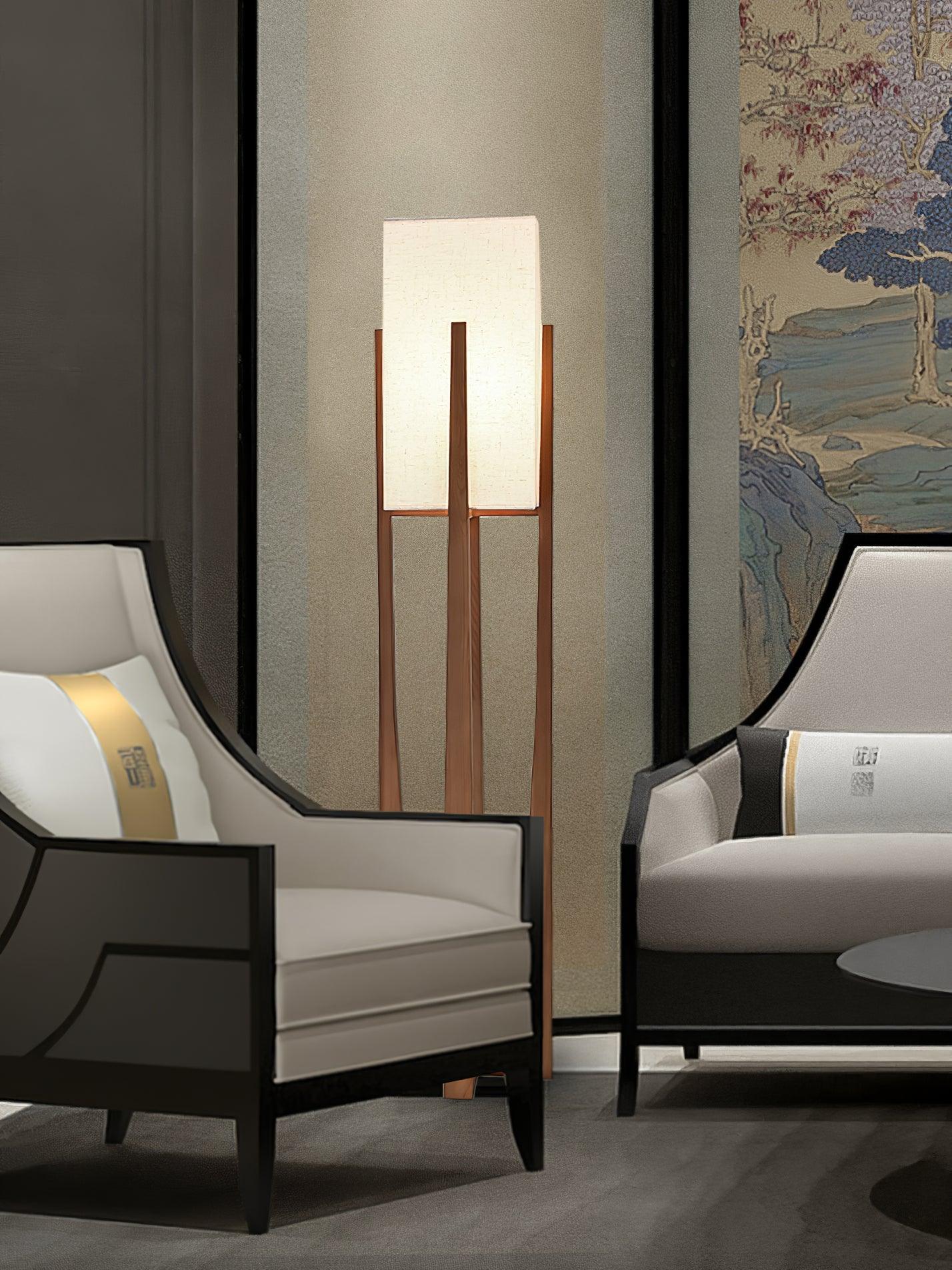 Haven Modern Farmhouse Wood Floor Lamp for Living Room & Bedroom