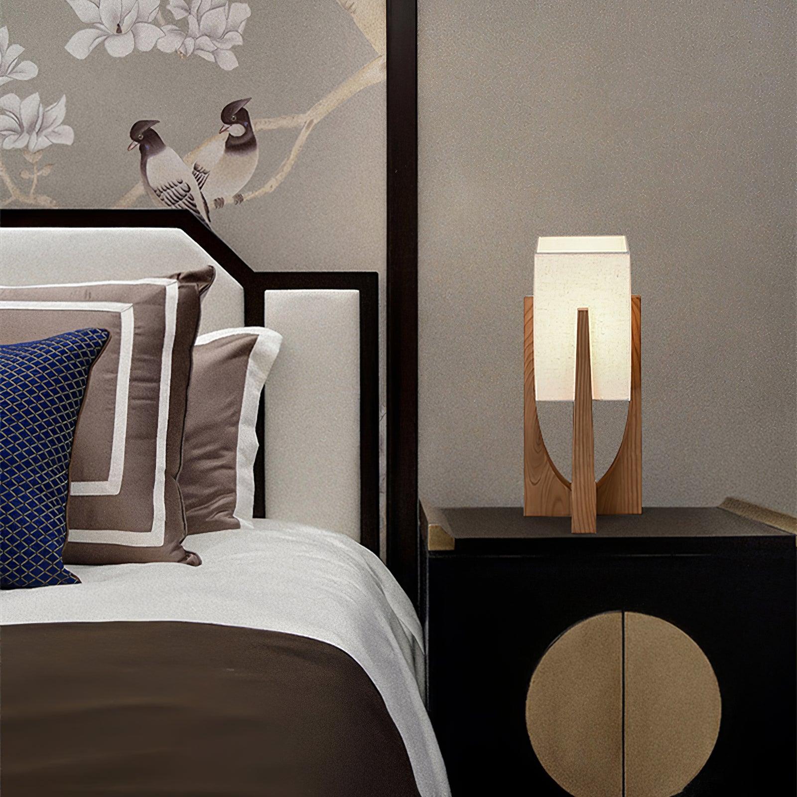 Haven Modern Farmhouse Wood Floor Lamp for Living Room & Bedroom